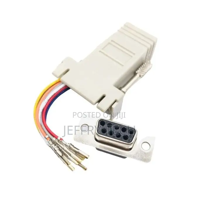 Removable Db9 (Rs232) Female to Rj45 Female Adapter