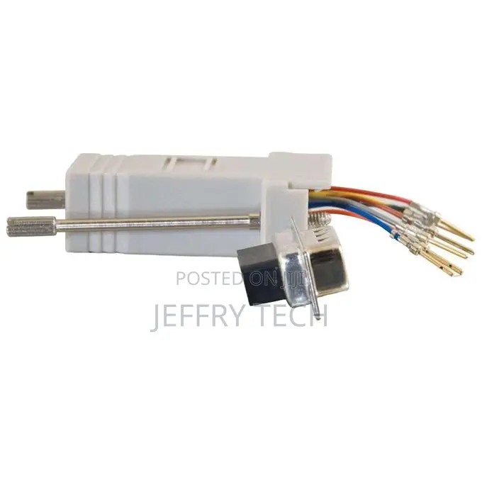 Removable Db9 (Rs232) Female to Rj45 Female Adapter