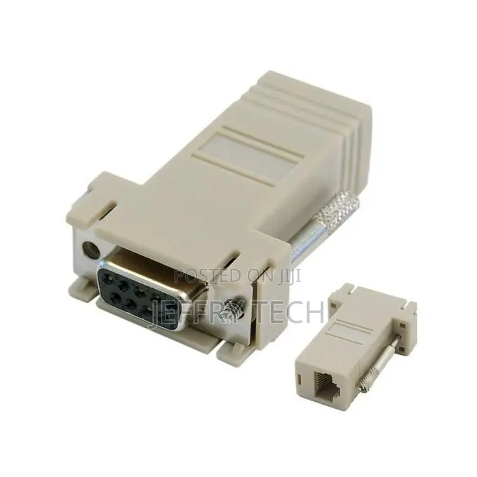 Removable Db9 (Rs232) Female to Rj45 Female Adapter