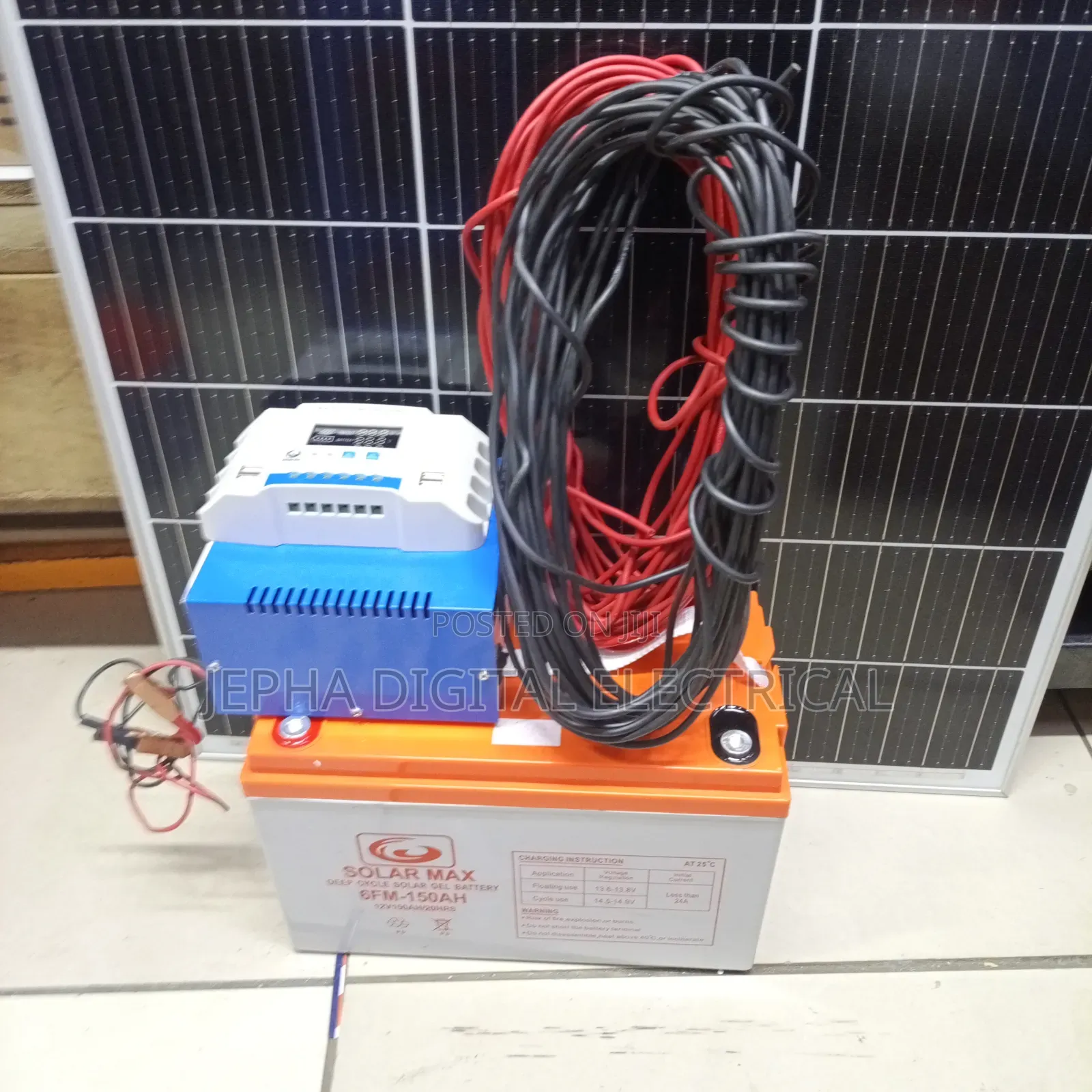 200watts+150ah Battery Solar Kit