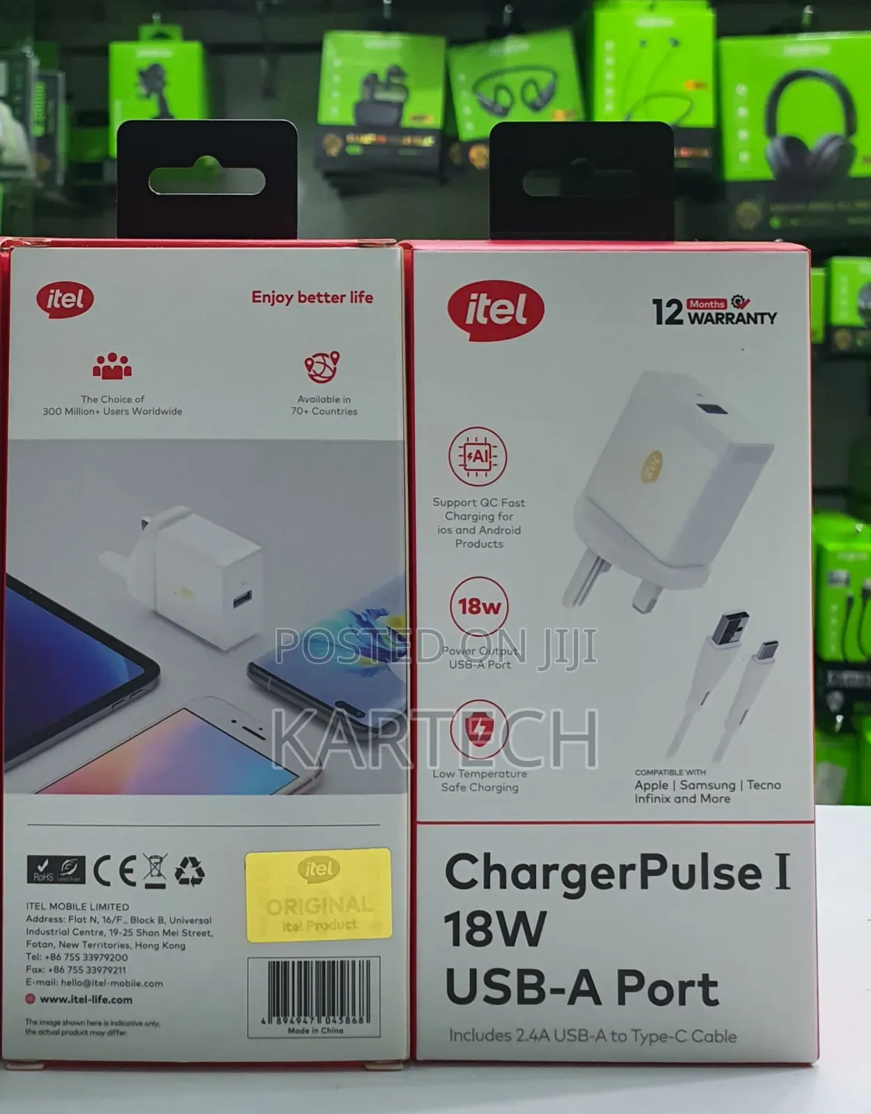 Itel Charger Pulse 1 Icw-183uc 18w Type C Charger