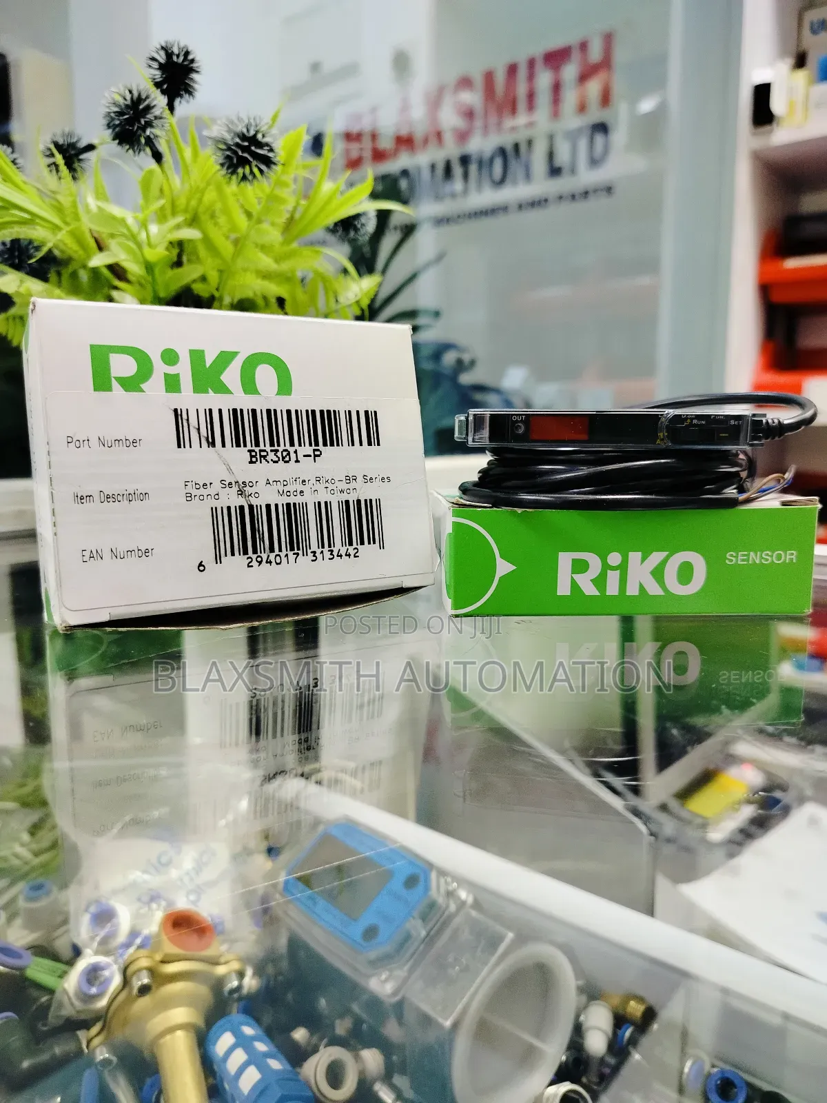 Fiber Optic Amplifier Sensor Riko Br301-P