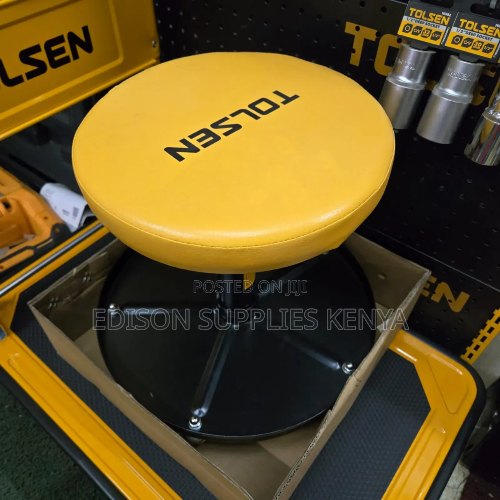 Swivel Roller Creeper Stool Tools Chair Tolsen Pneumatic Roller Seat