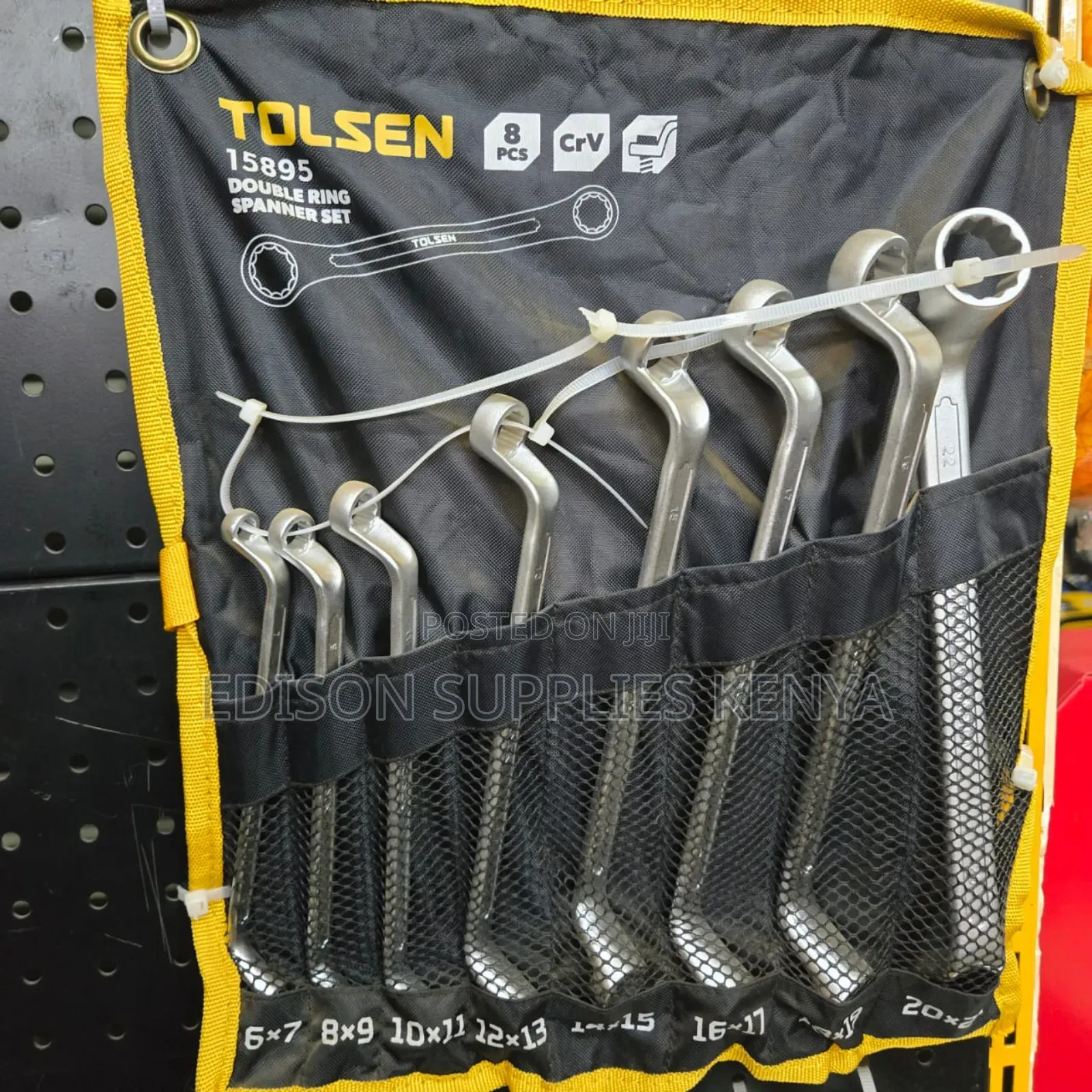 Offset Ring Spanner Tolsen Double Ring Spanners Set 8pcs