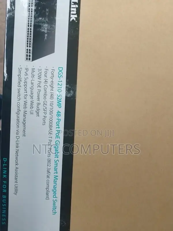 Dlink DGS-1210-52MP 48-Port PoE + 4 Gigabit SFP Smart Switch,370W PoE