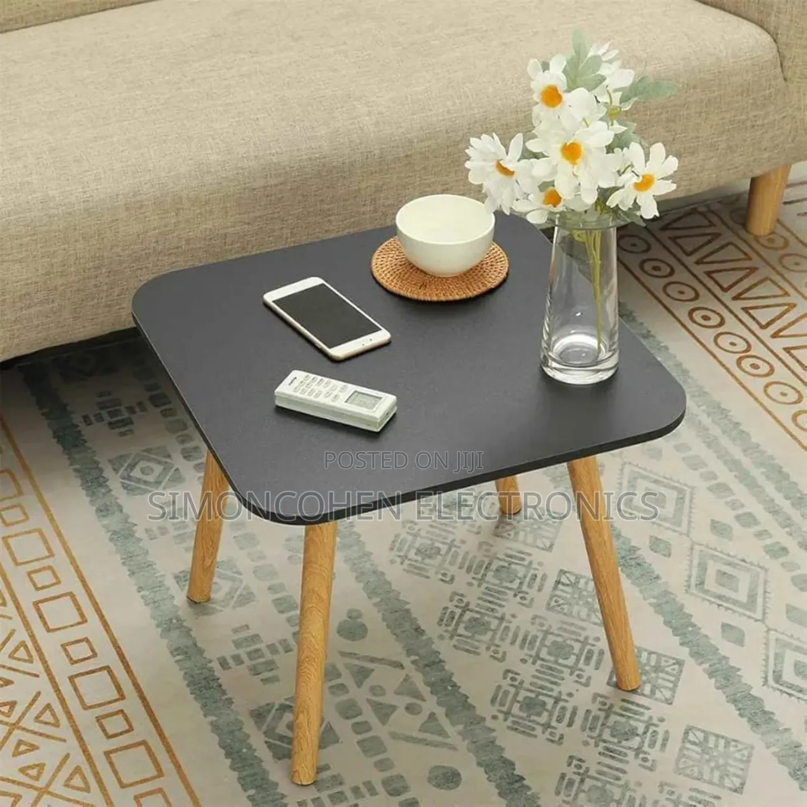 Contemporary Square Shaped Side Table/Stool