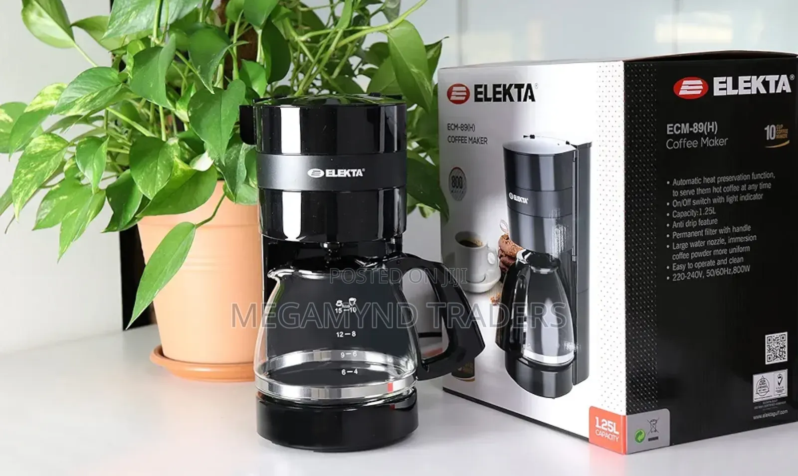 Electric Coffee Maker 1.2ltr / Elekta Coffee Maker