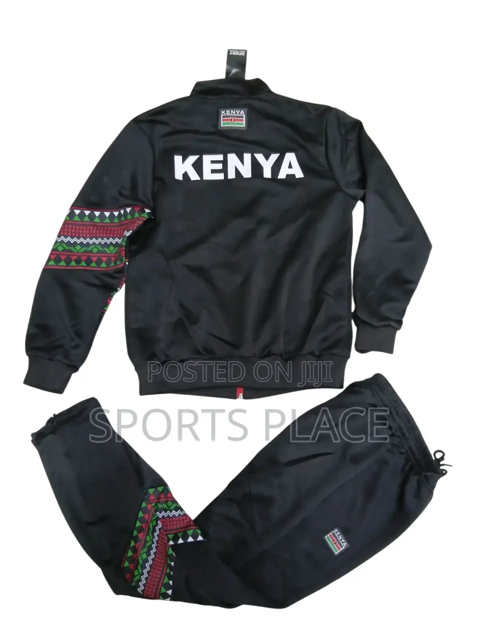 Kenya Tracksuits for Men and Women - Black Team Kenya Tracks