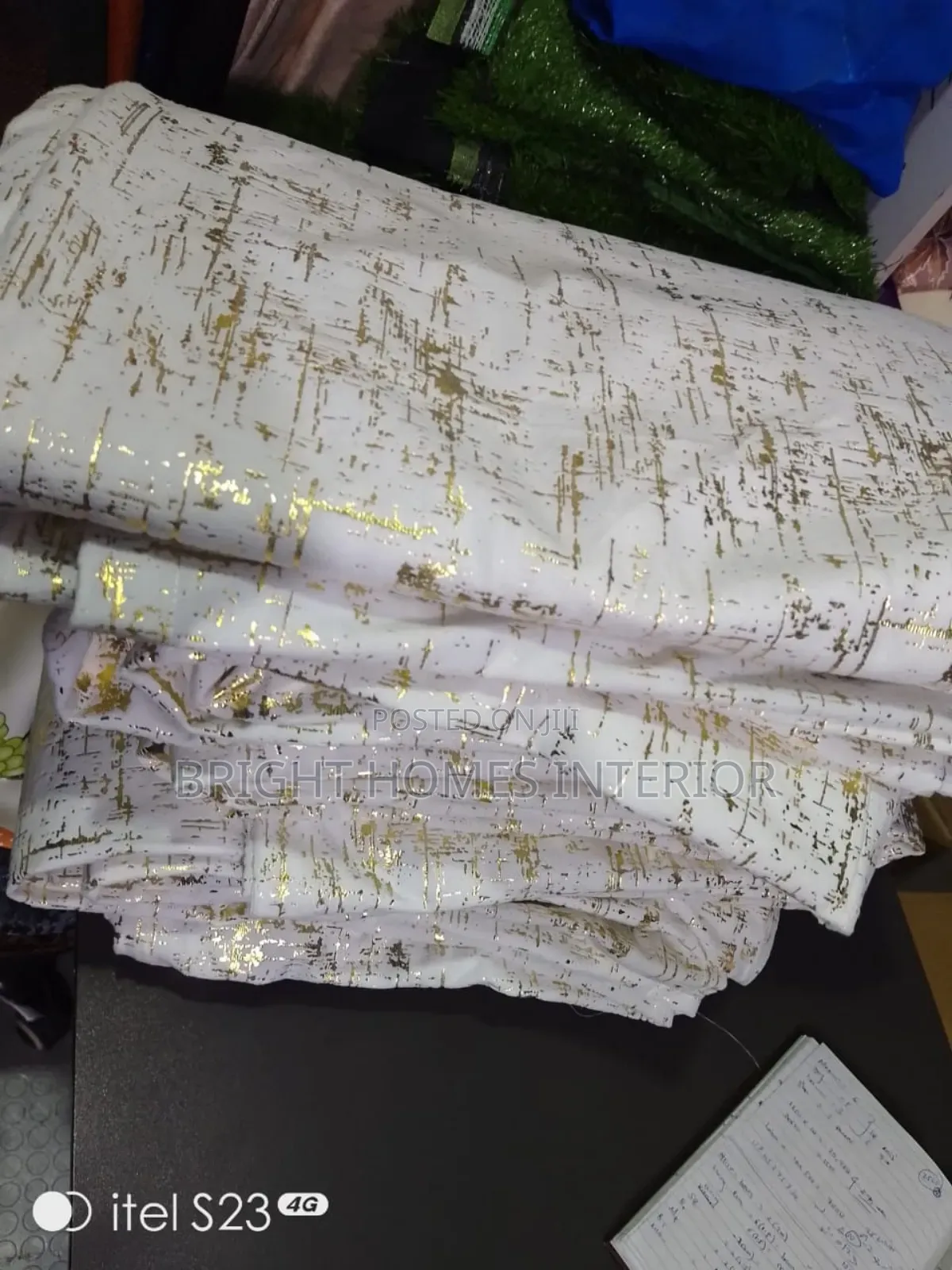 White Velvet Cotton Curtain Best Quality