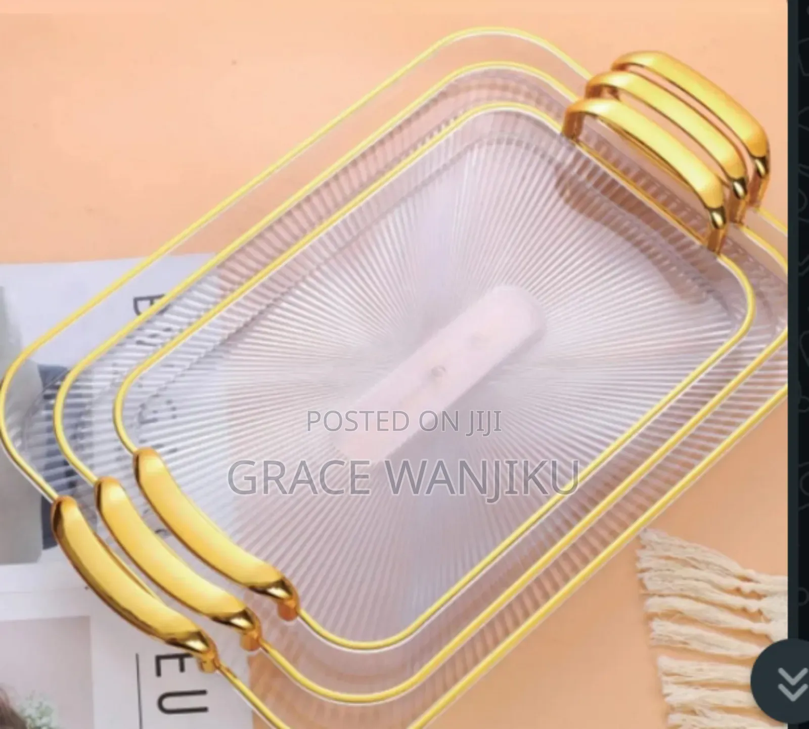 Rectangular Acrylic Trays