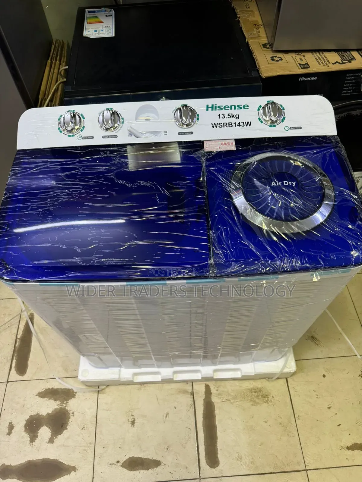 *Hisense Washing Machine Semi-Automatic Twin-Tub 13.5kg