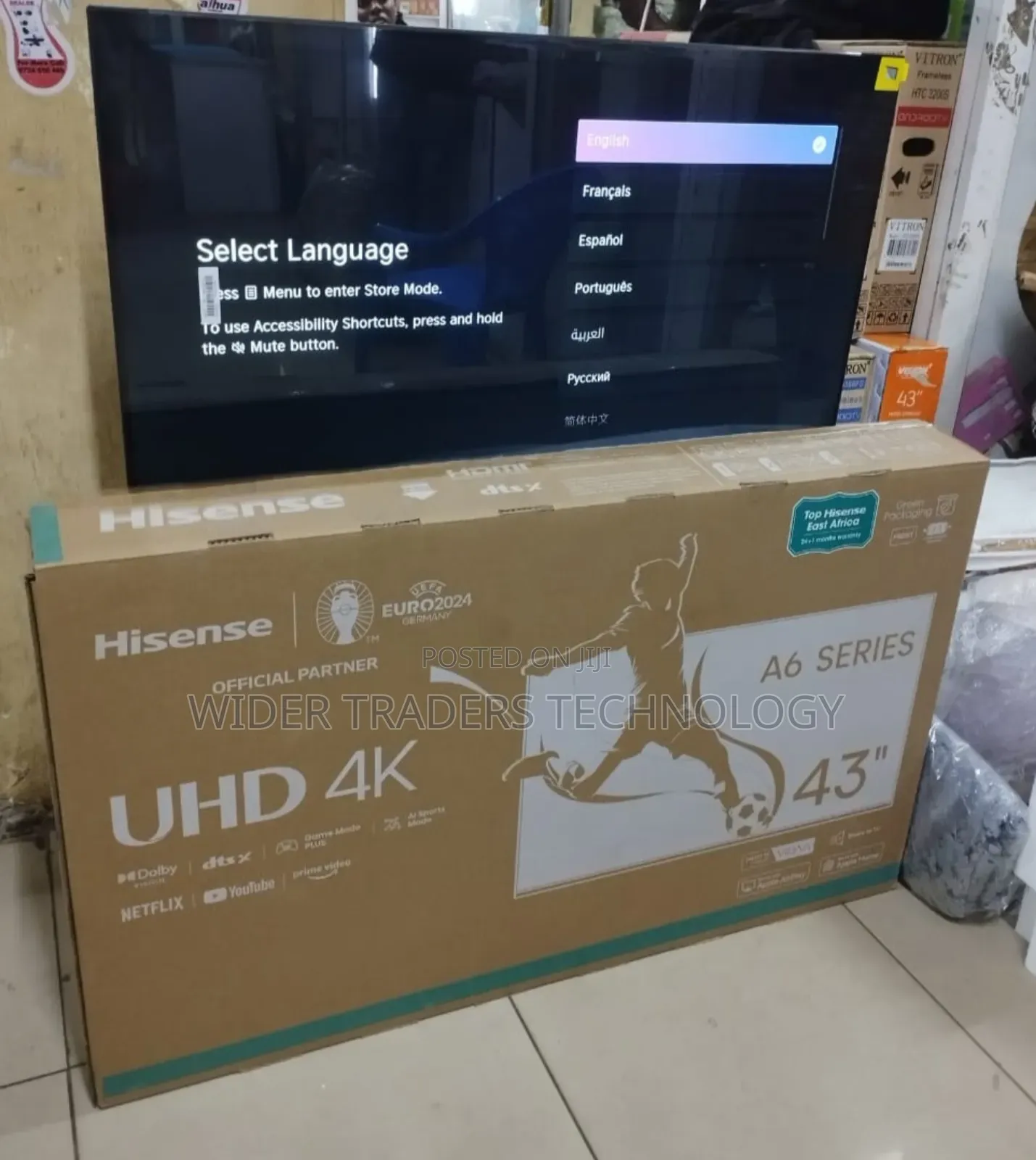 Hisense 43 Smart Uhd Frameless A6 43a6kken