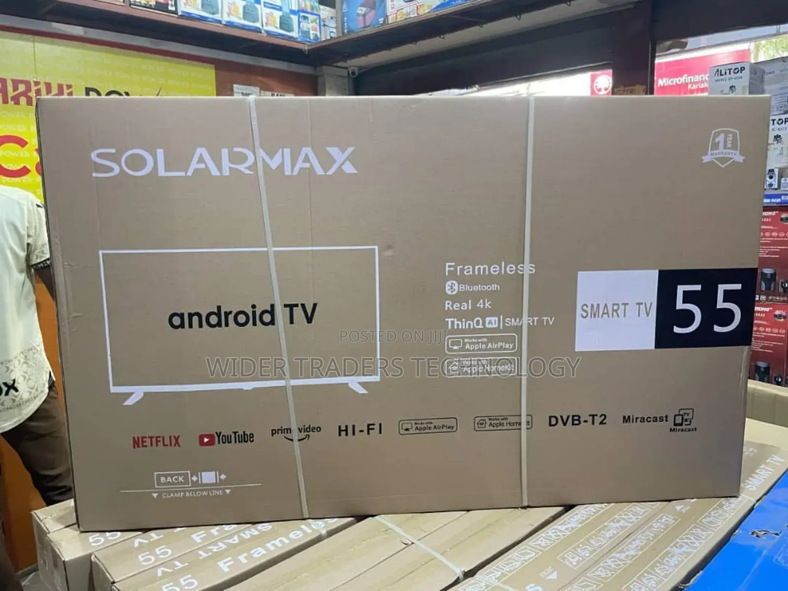 Solarmax 55 Inches Smart Android Digital Tv Flameless