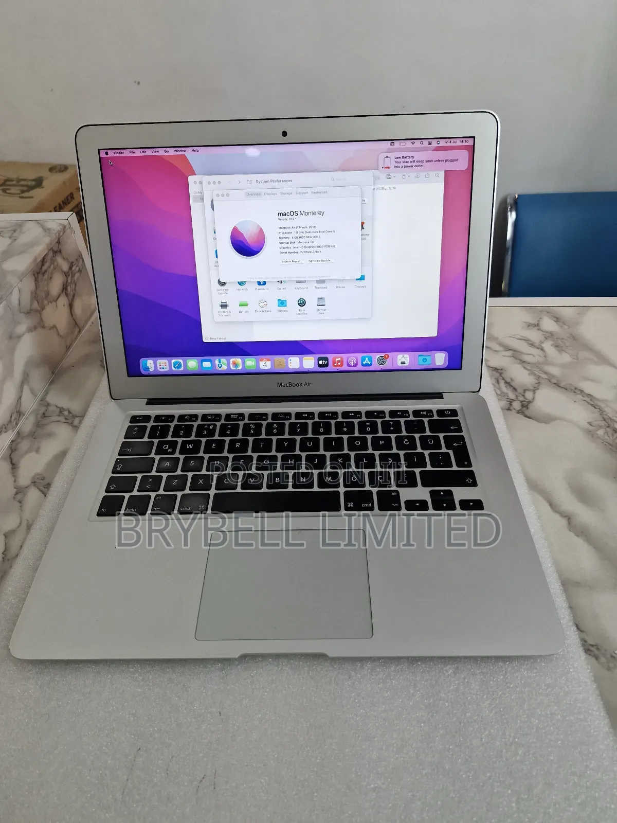 Laptop Apple MacBook Air 2017 8GB Intel Core I5 SSD 128GB