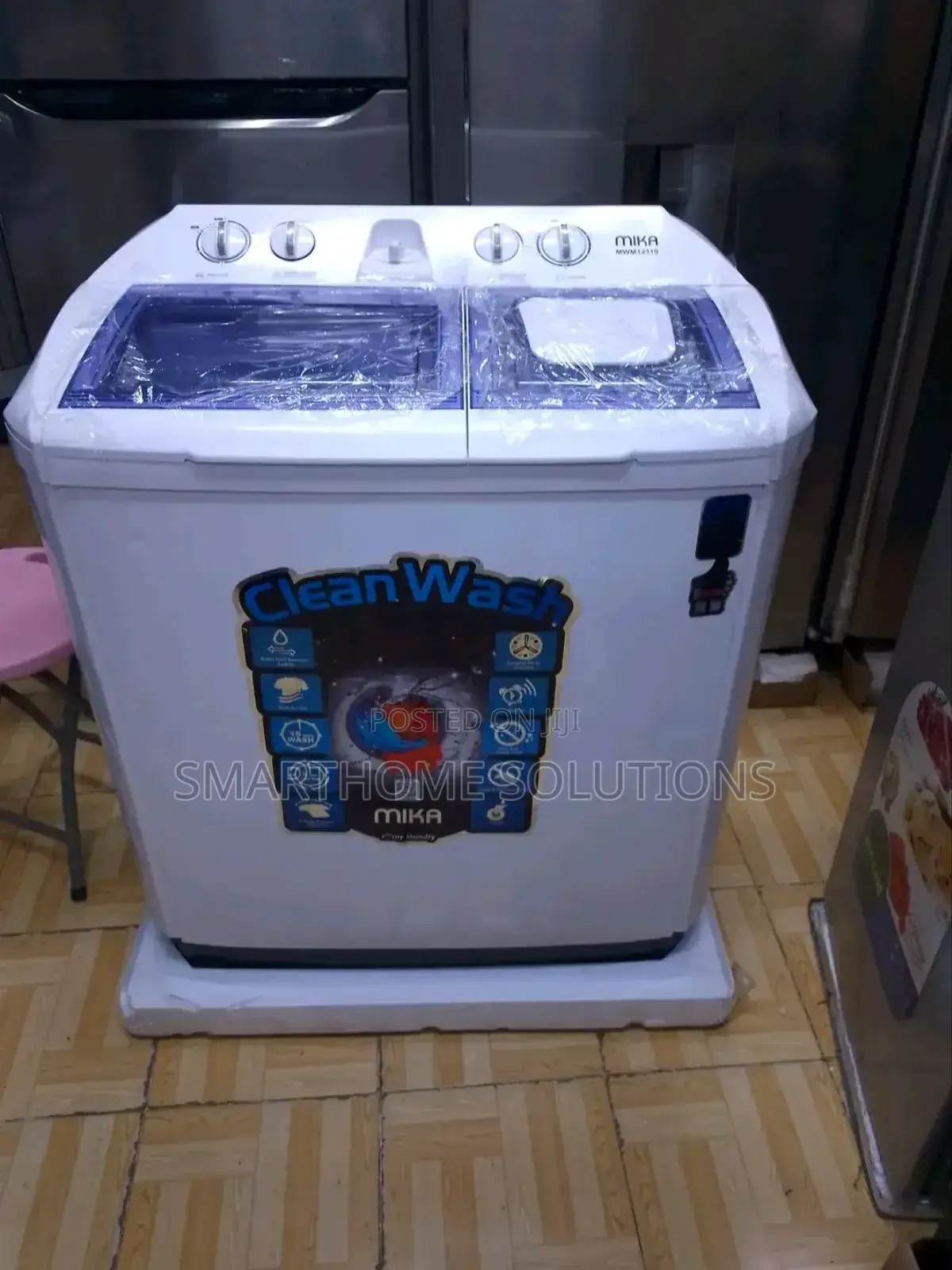 Mika 10kg Twin Tub Laundry Washer – Semi Automatic