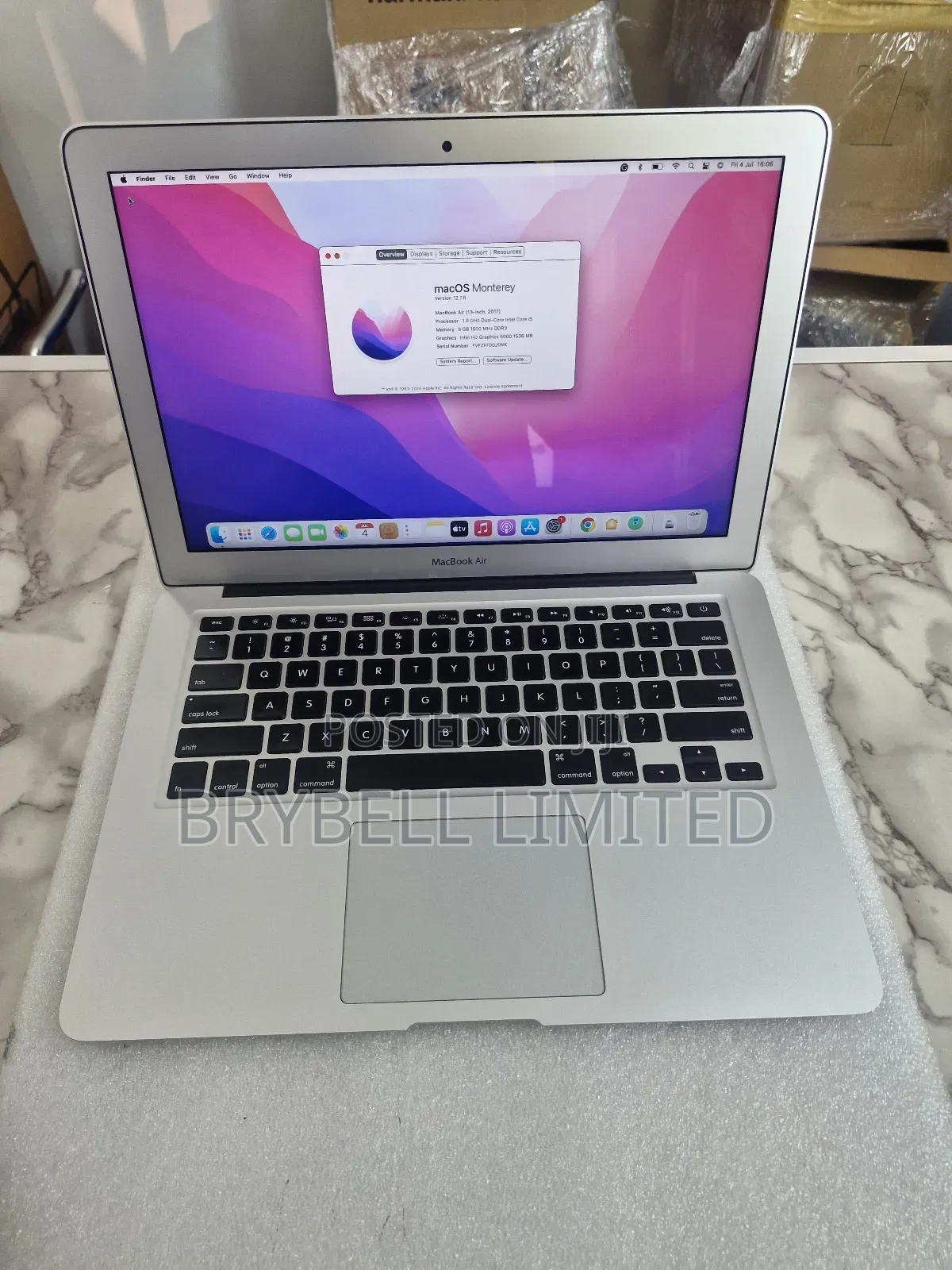 Laptop Apple MacBook Air 2017 8GB Intel Core I5 SSD 128GB