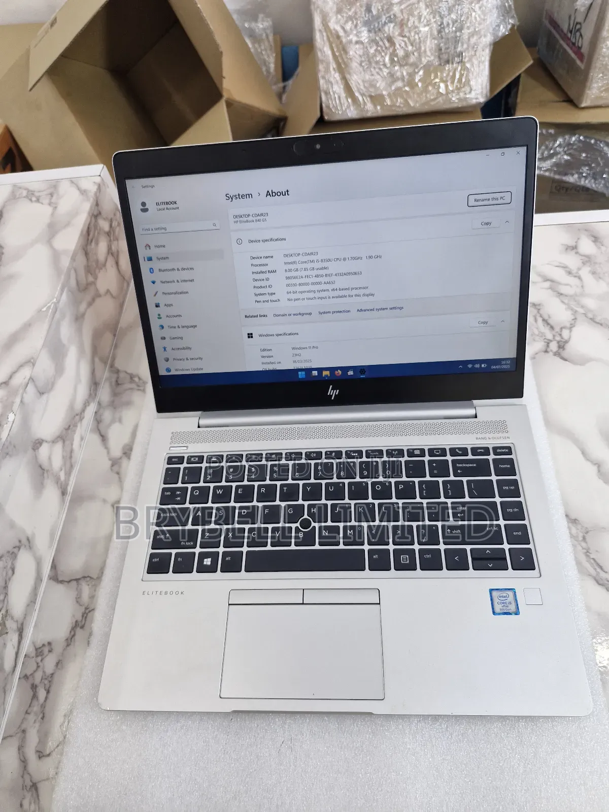 Laptop HP EliteBook 840 G5 8GB Intel Core I5 SSD 256GB