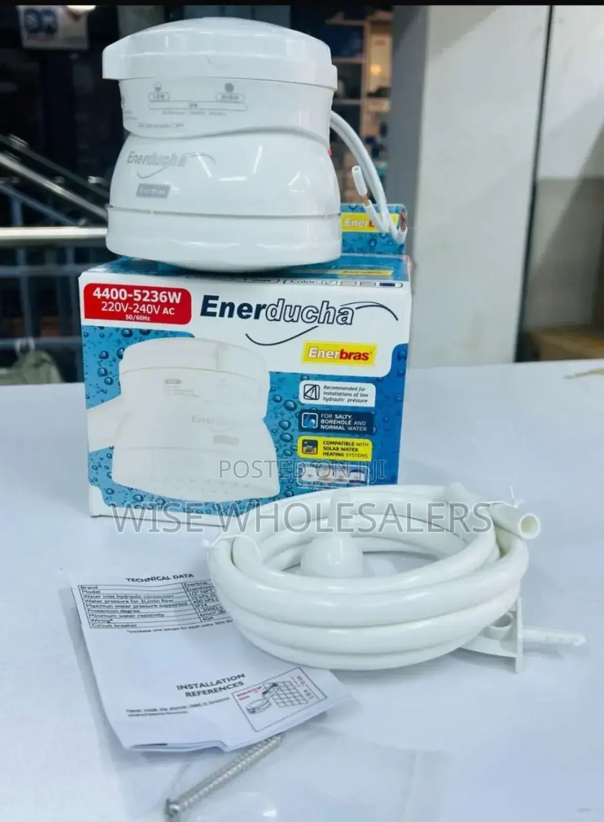 *Enerducha Enerbras Shower Head