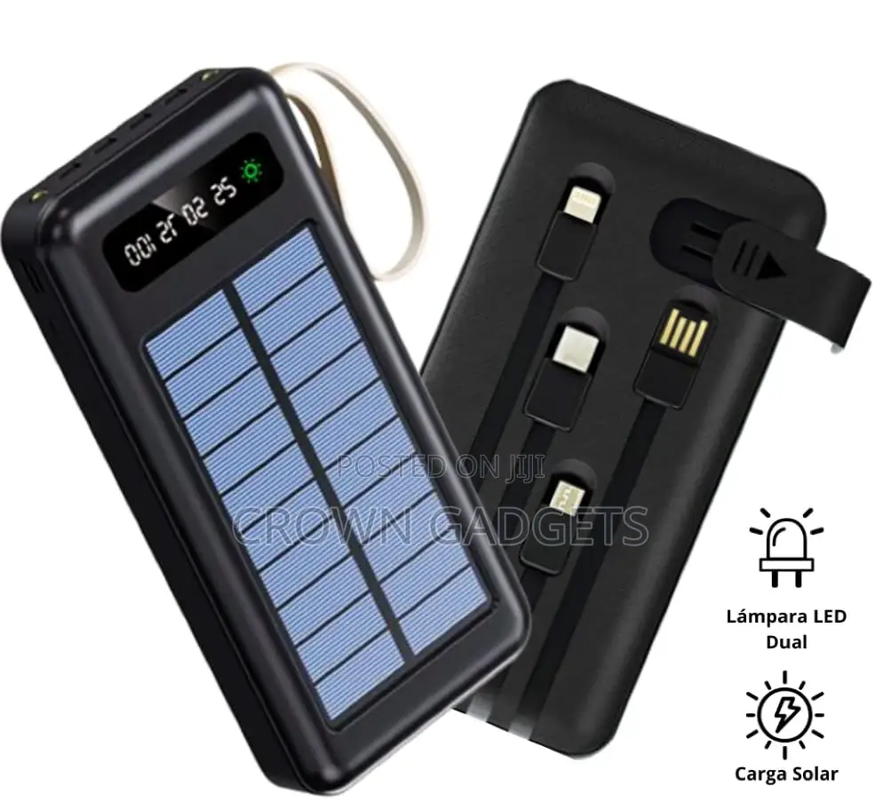 Solar Charging Power Bank –Ami Am-26 With Type-C Lightning