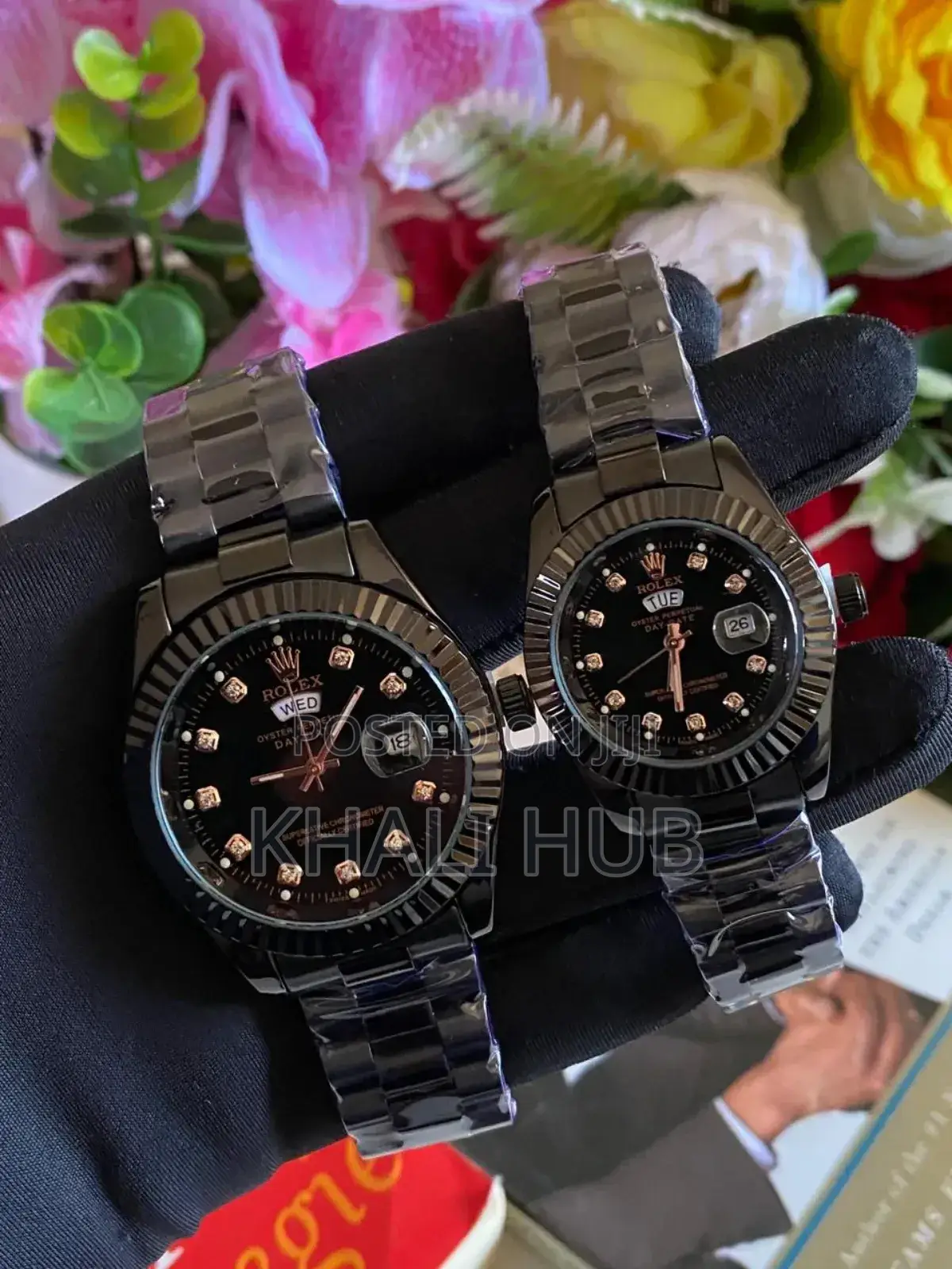 Black Rolex Watch Black Men Women Rolex Watcj