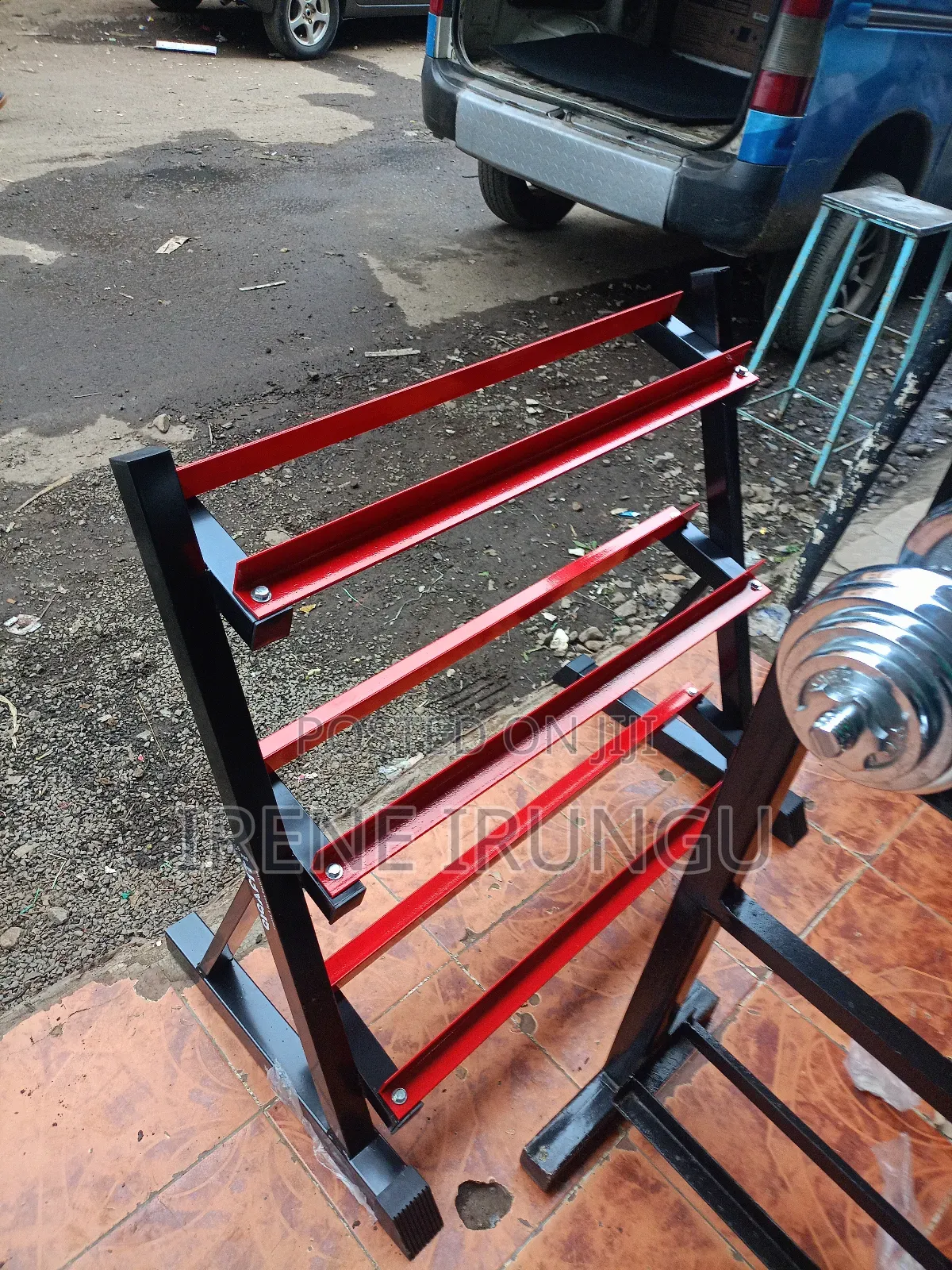 Red Weights Rack/ Dumbbell Rack
