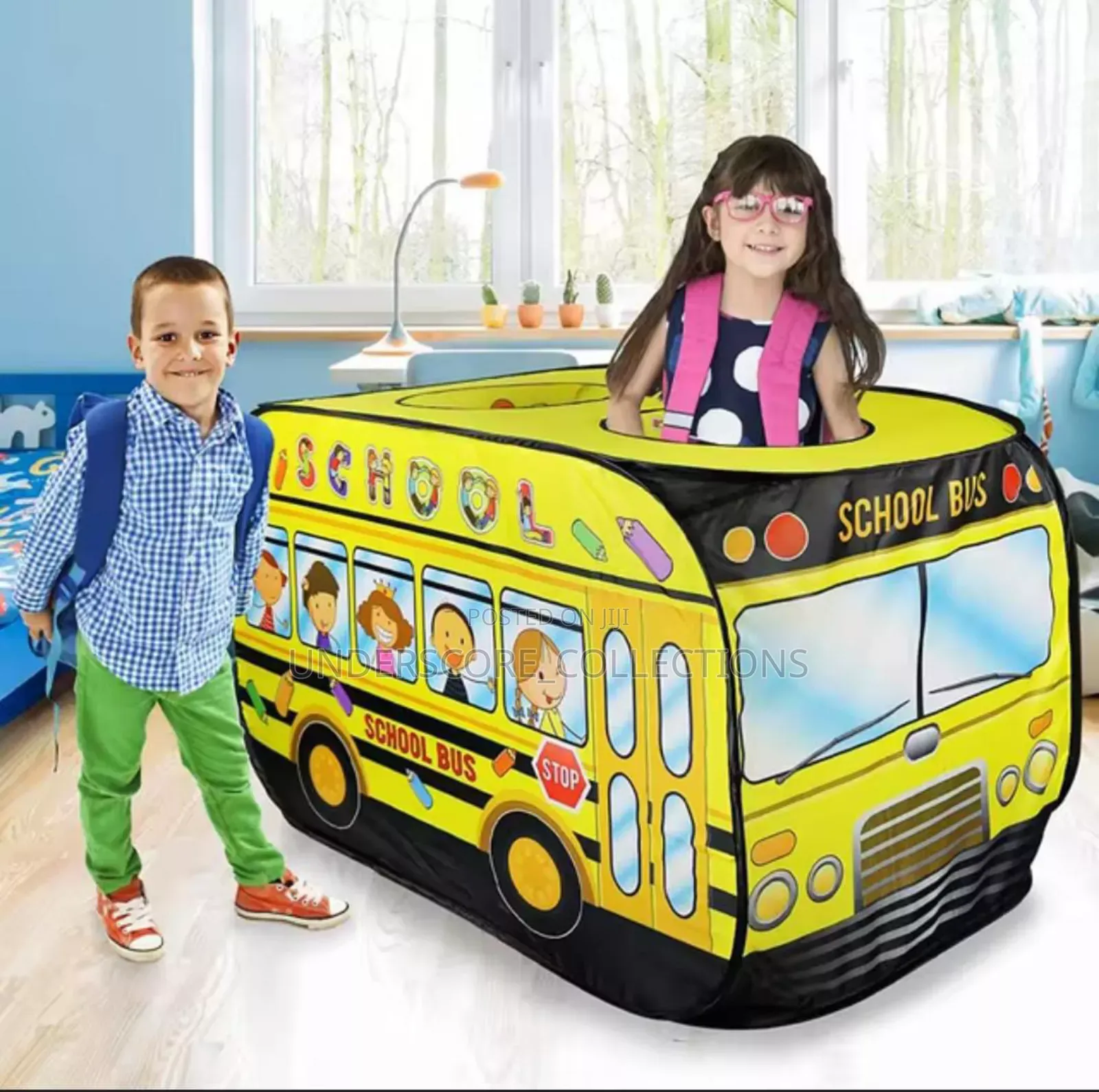 School Bus Tent Playhouse Toy