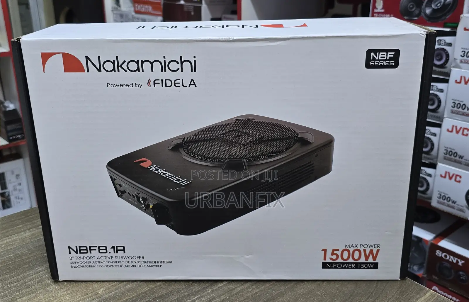 Nakamichi 1500watts Powerful Bass Underseat Subwoofer