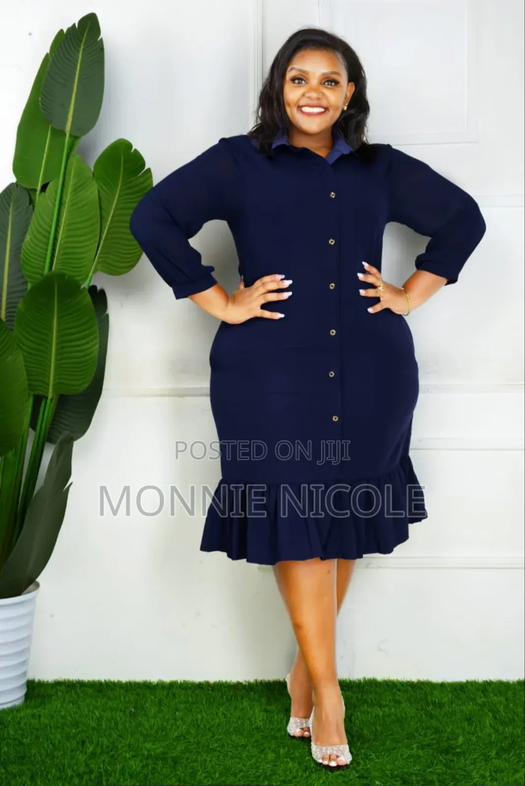 Classy Black Breastfeeding Friendly Dress