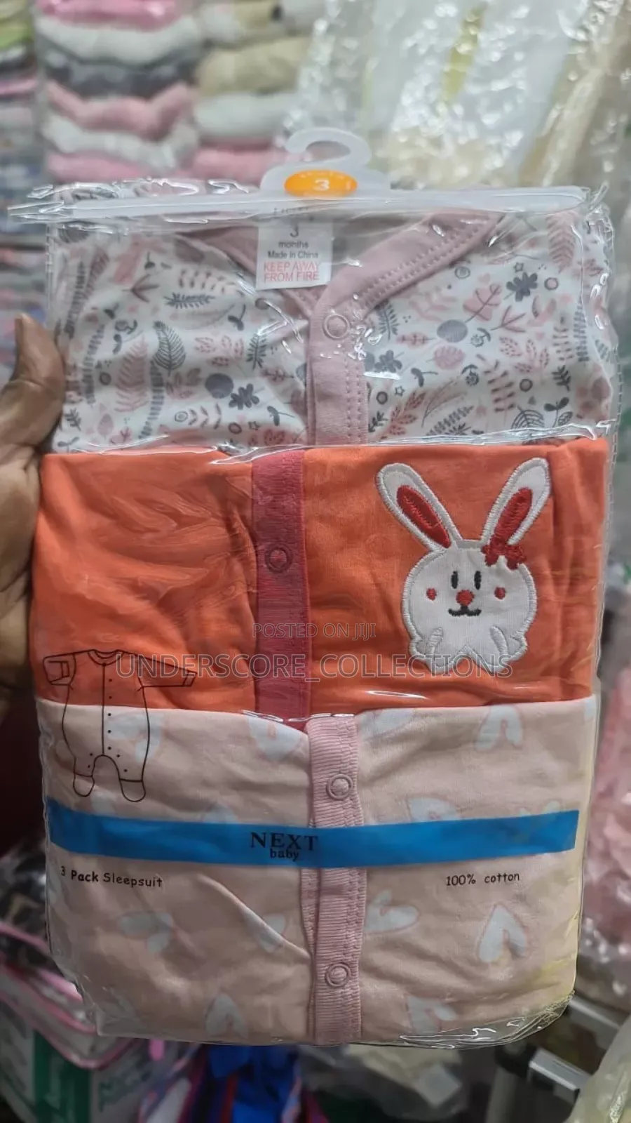 A Set of 3 Baby Rompers