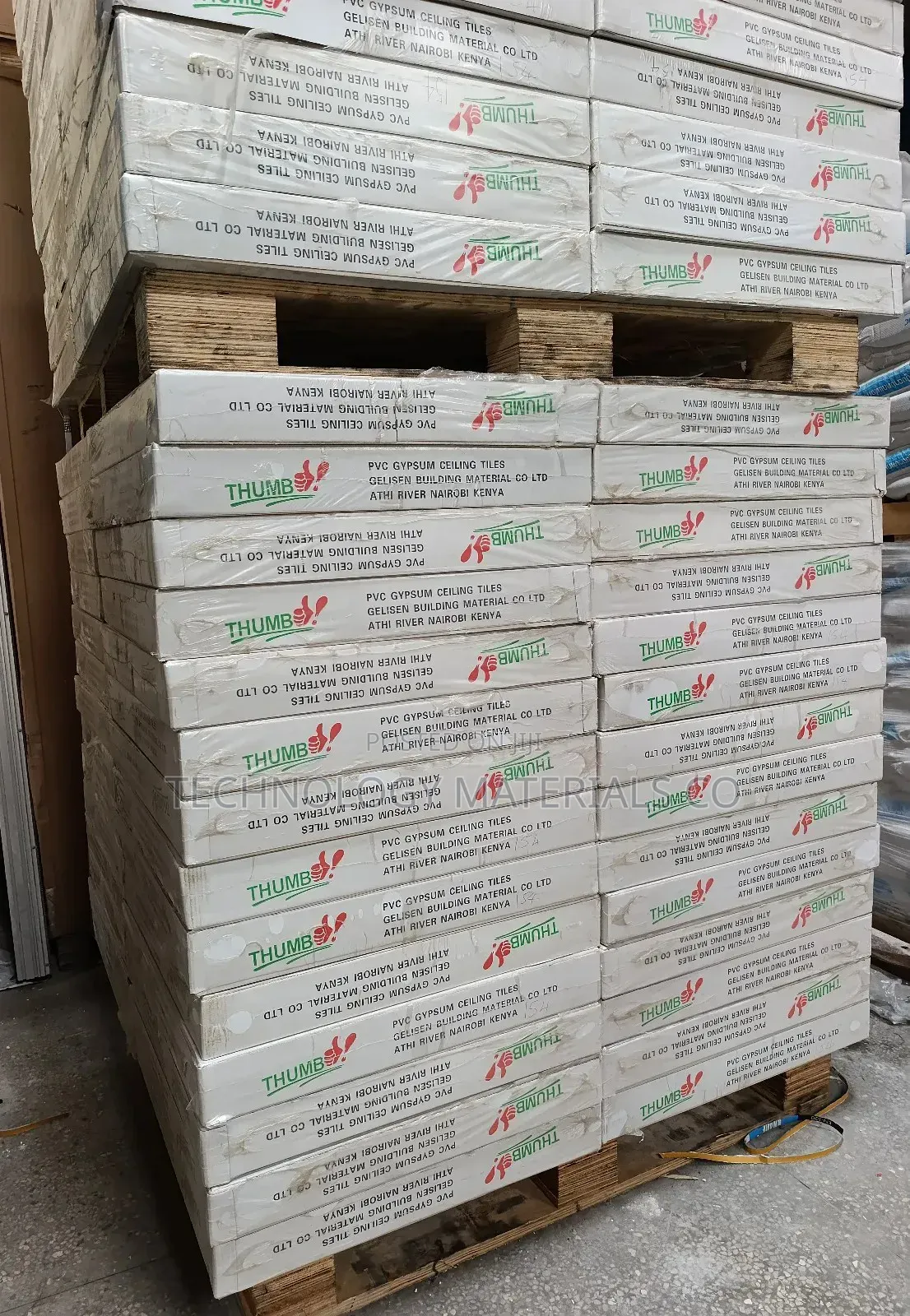 Waterproof Thumb PVC Ceiling Tiles(600mm * 600mm)
