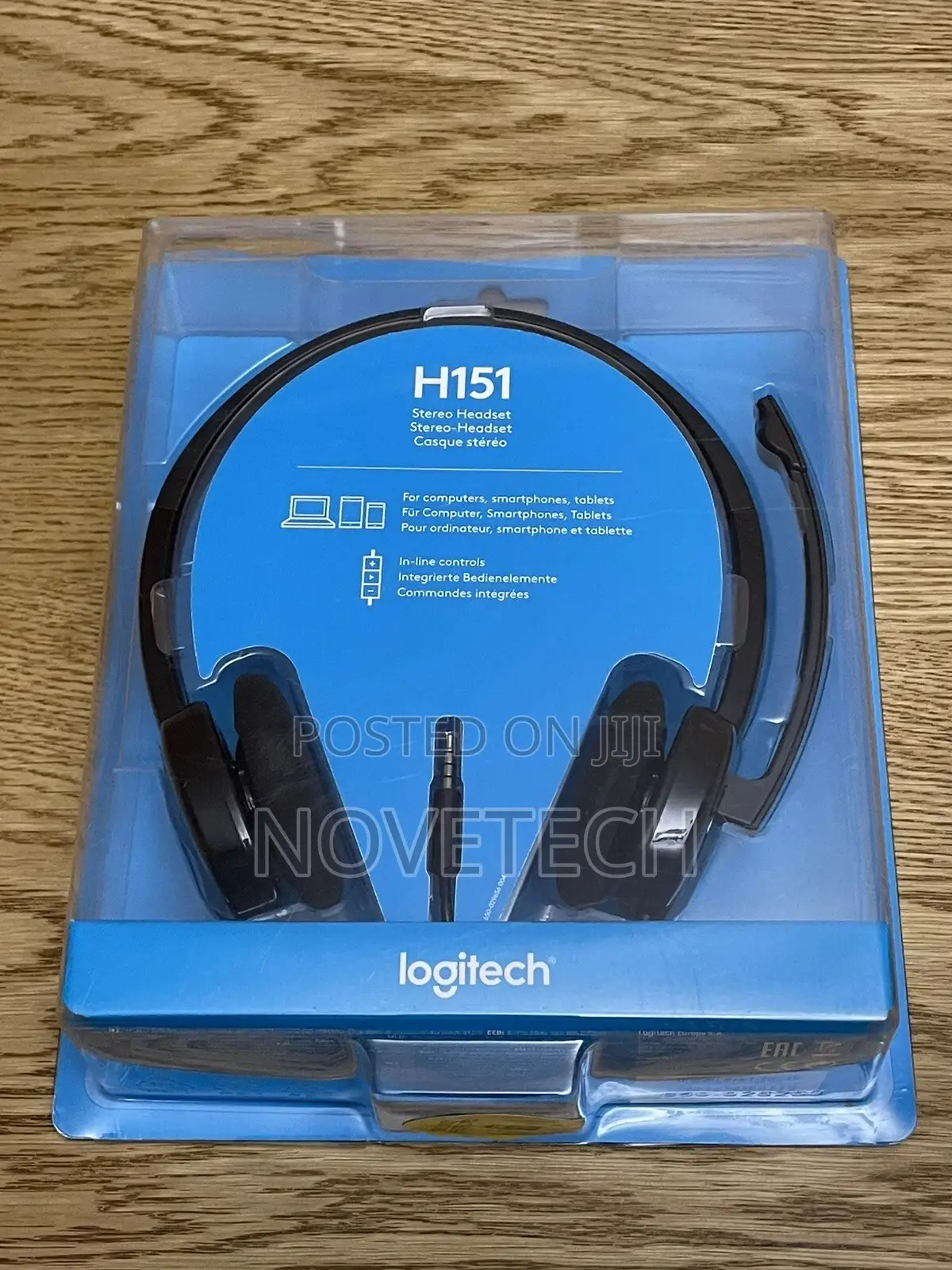 Logitech H151 Wired Headphone W Rotating Noise-Cancel Mic