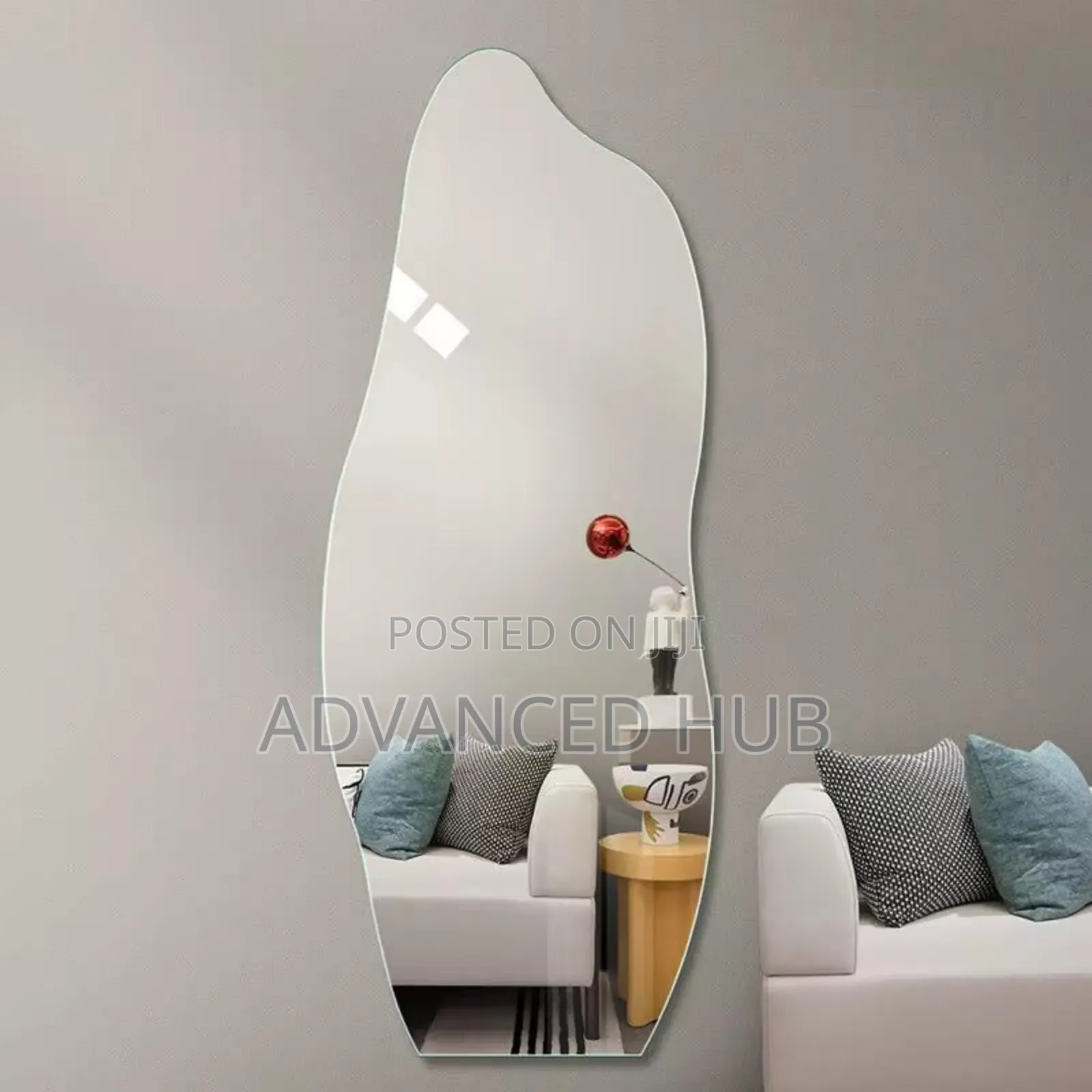 Unbreakable Wall Mounted Adhesive Mirrors 120*40cm