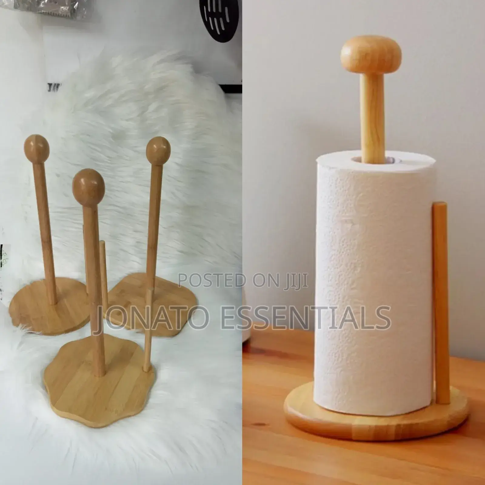 Wooden Kitchen Paper Towel Holder, Durable Stylish