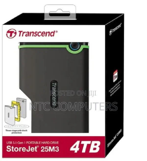 Transcend External HDD 4tb - Iron Grey - Ts4tsj25m3s