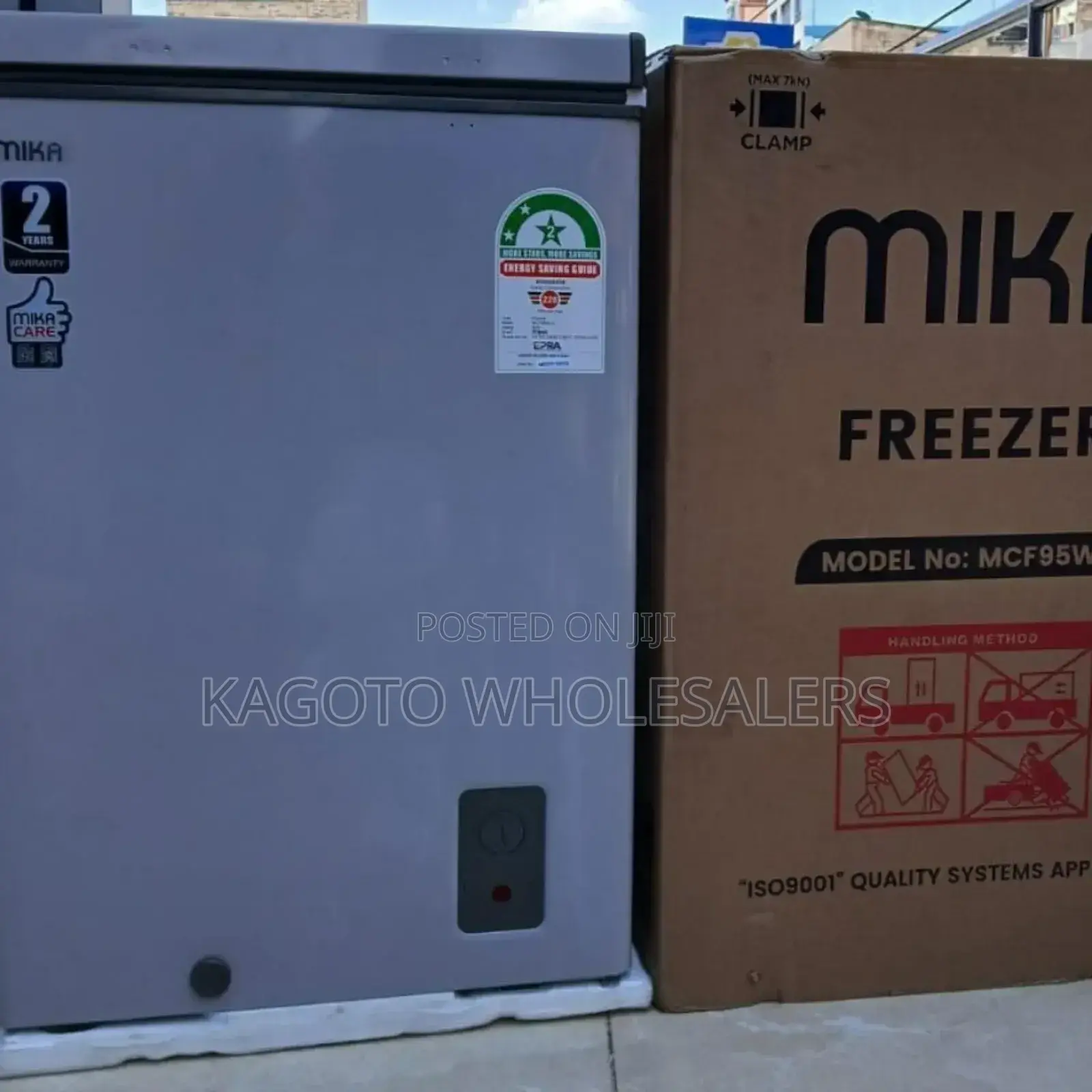 95 Litres Mika Deep Freezer Silver M95fr