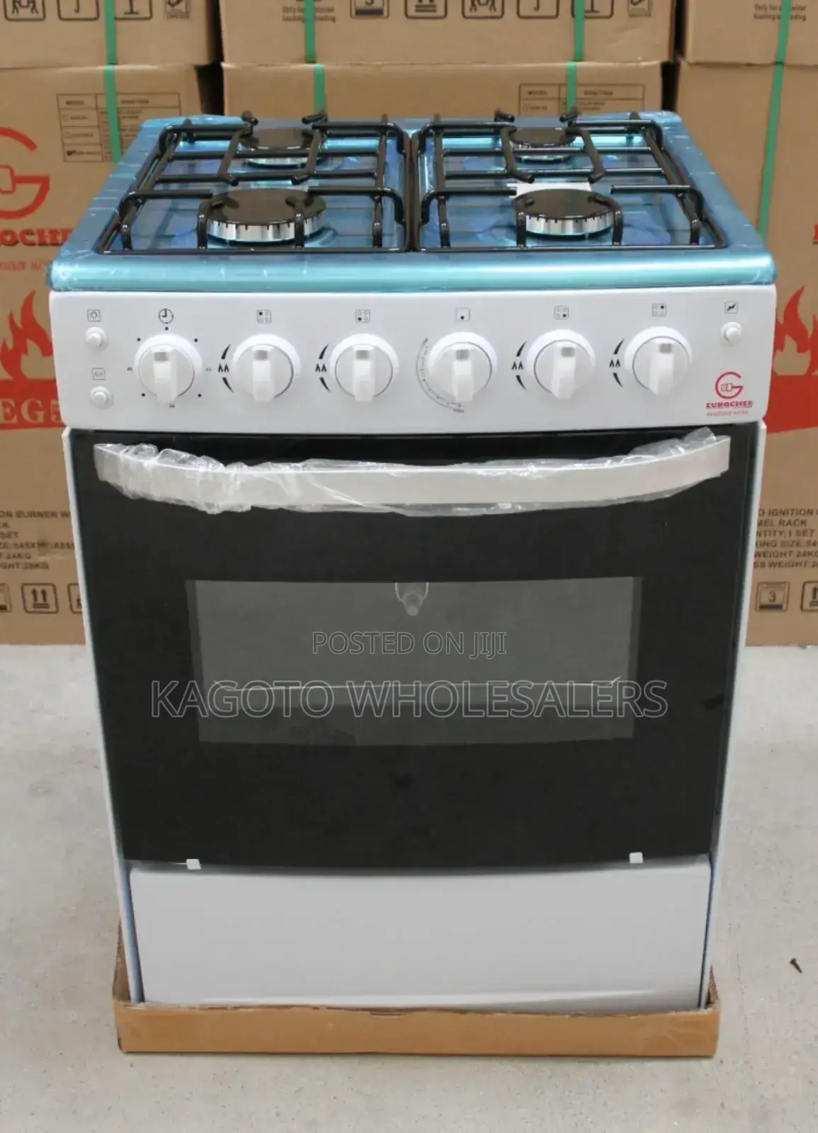 Eurochef 60*60 4 Gas With Safety Detector Gas Cooker Egc6
