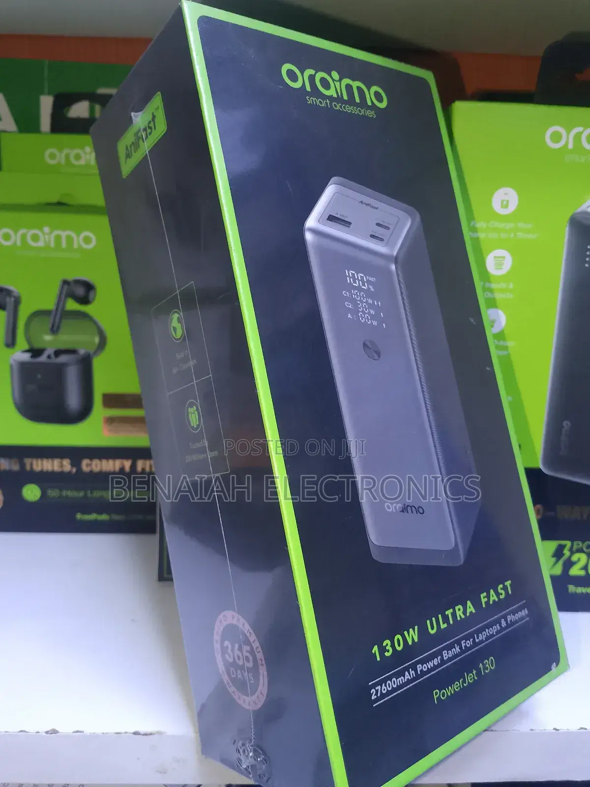 Legendary Oraimo Laptop Powerbank,27600 Mah,130watts
