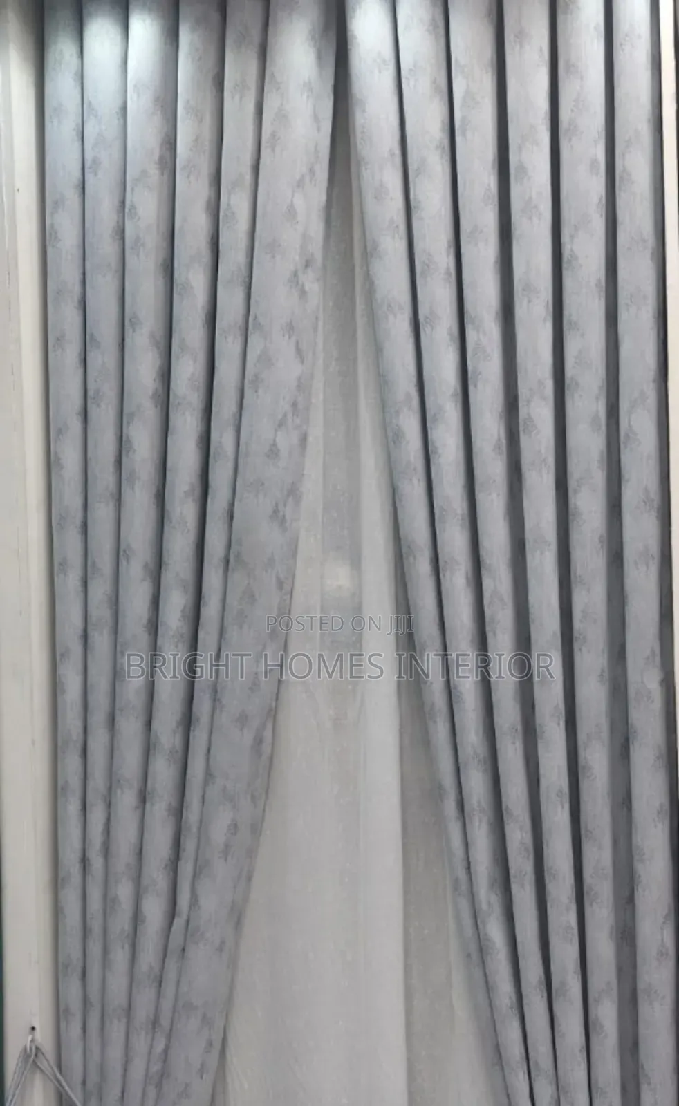 Double Sided Very Quality Grey Curtain Available
