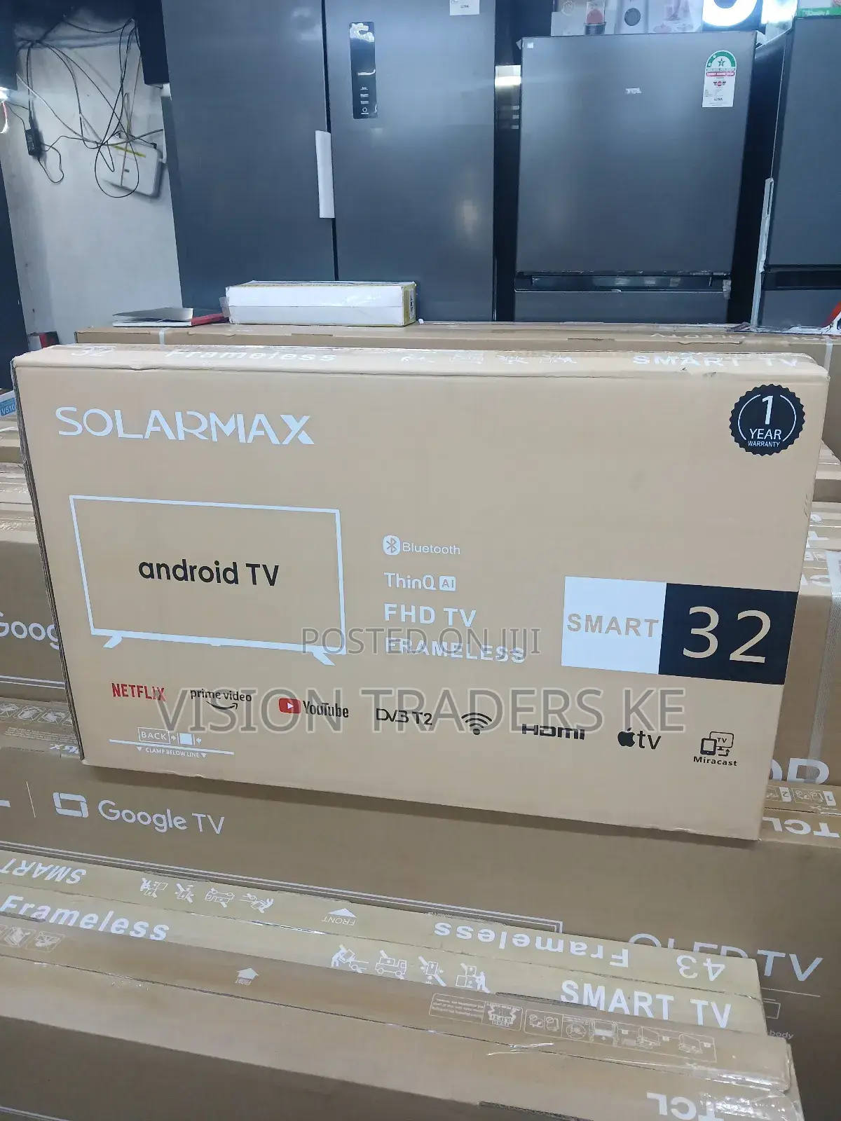 Solarmax 32 Smart Android Frameless Tv Fullhd.