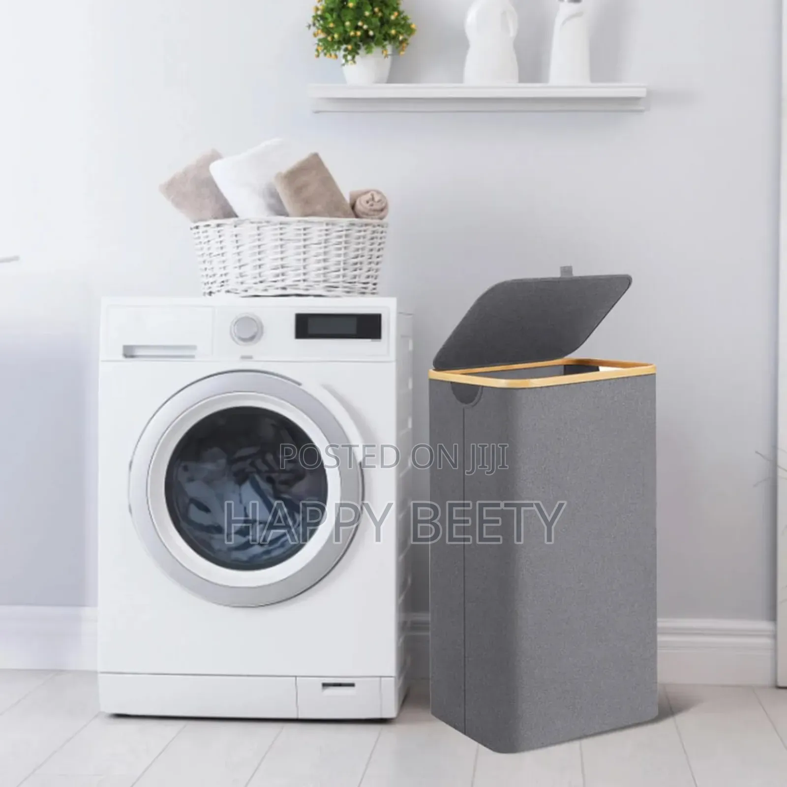 *Foldable Laundry Basket With Lid*