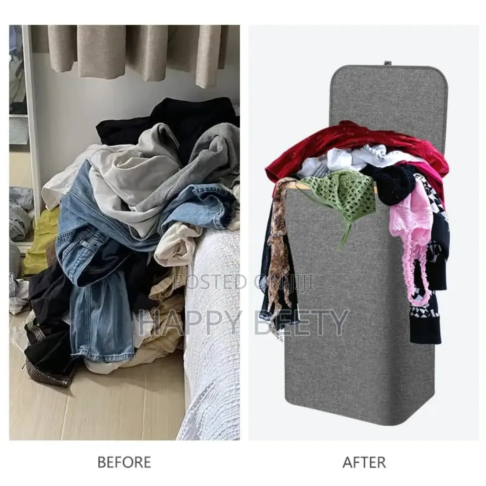 *Foldable Laundry Basket With Lid*