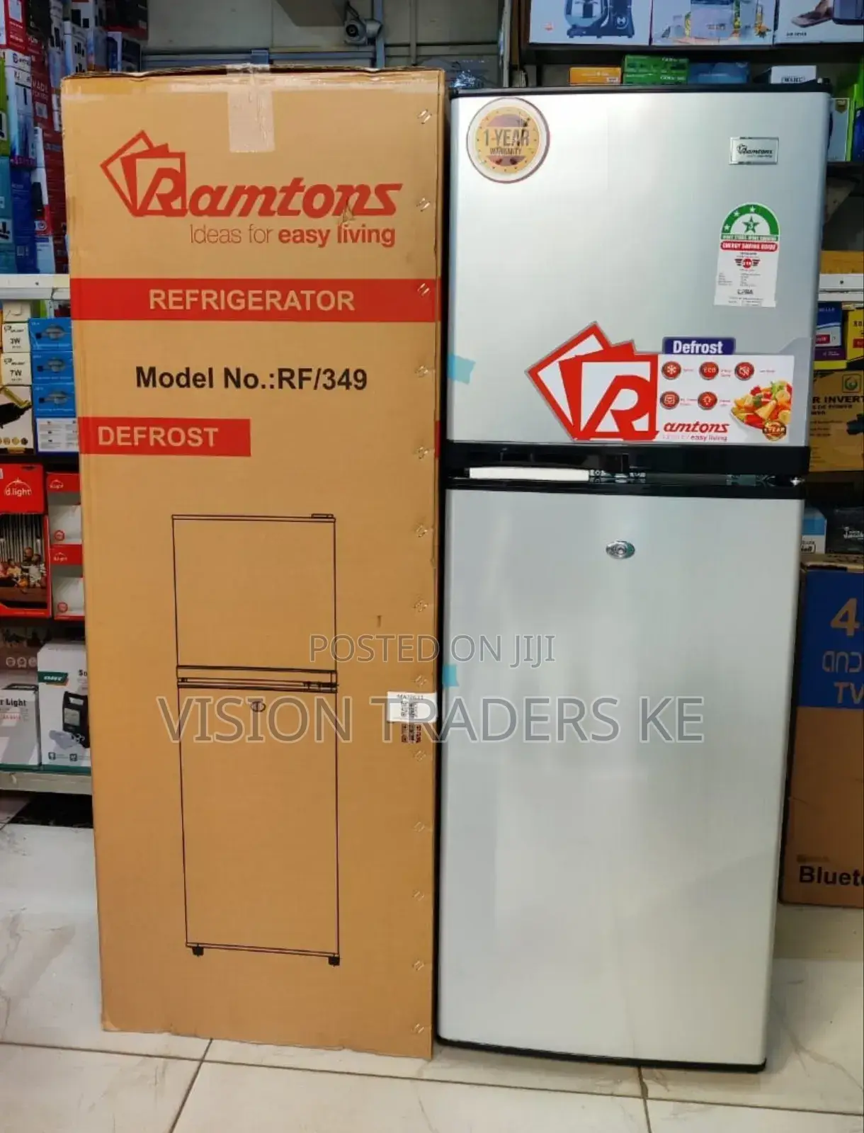 Ramtons Rf/349 138ltrs Double Door Refrigerator