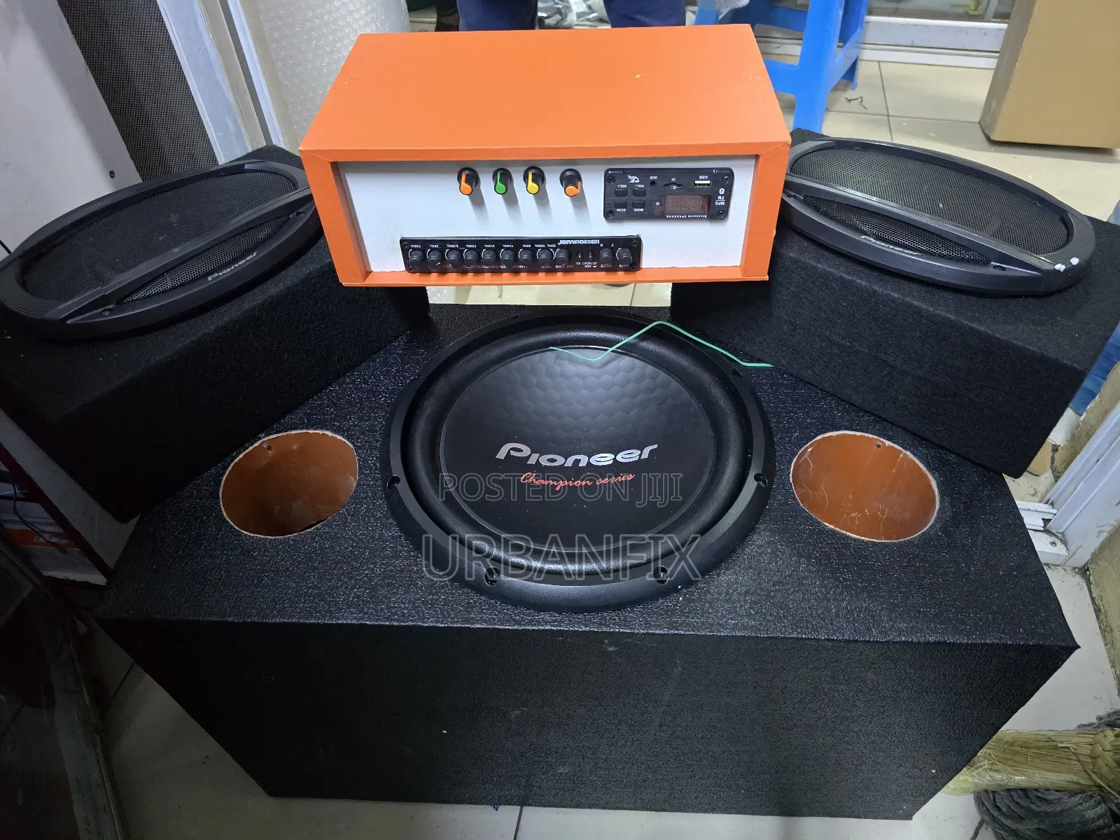 Pioneer 1600watts Double Coil+ 2 Oval Speakers + Juacali Amp