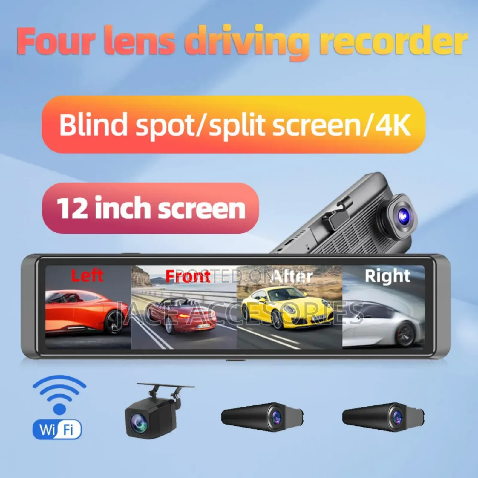 360° Dvr Recorder Blackbox 4k 4 Cameras