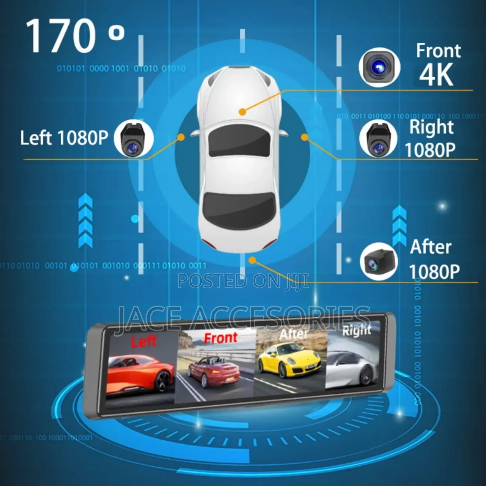 360° Dvr Recorder Blackbox 4k 4 Cameras