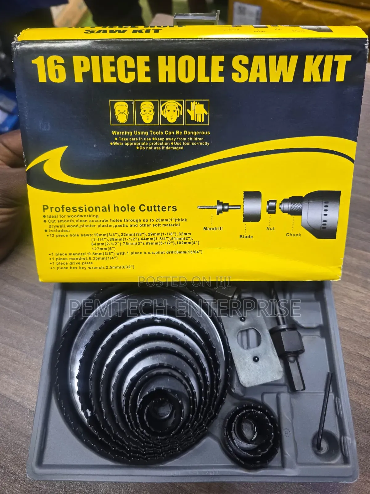 16-Piece Hole Saw Kit