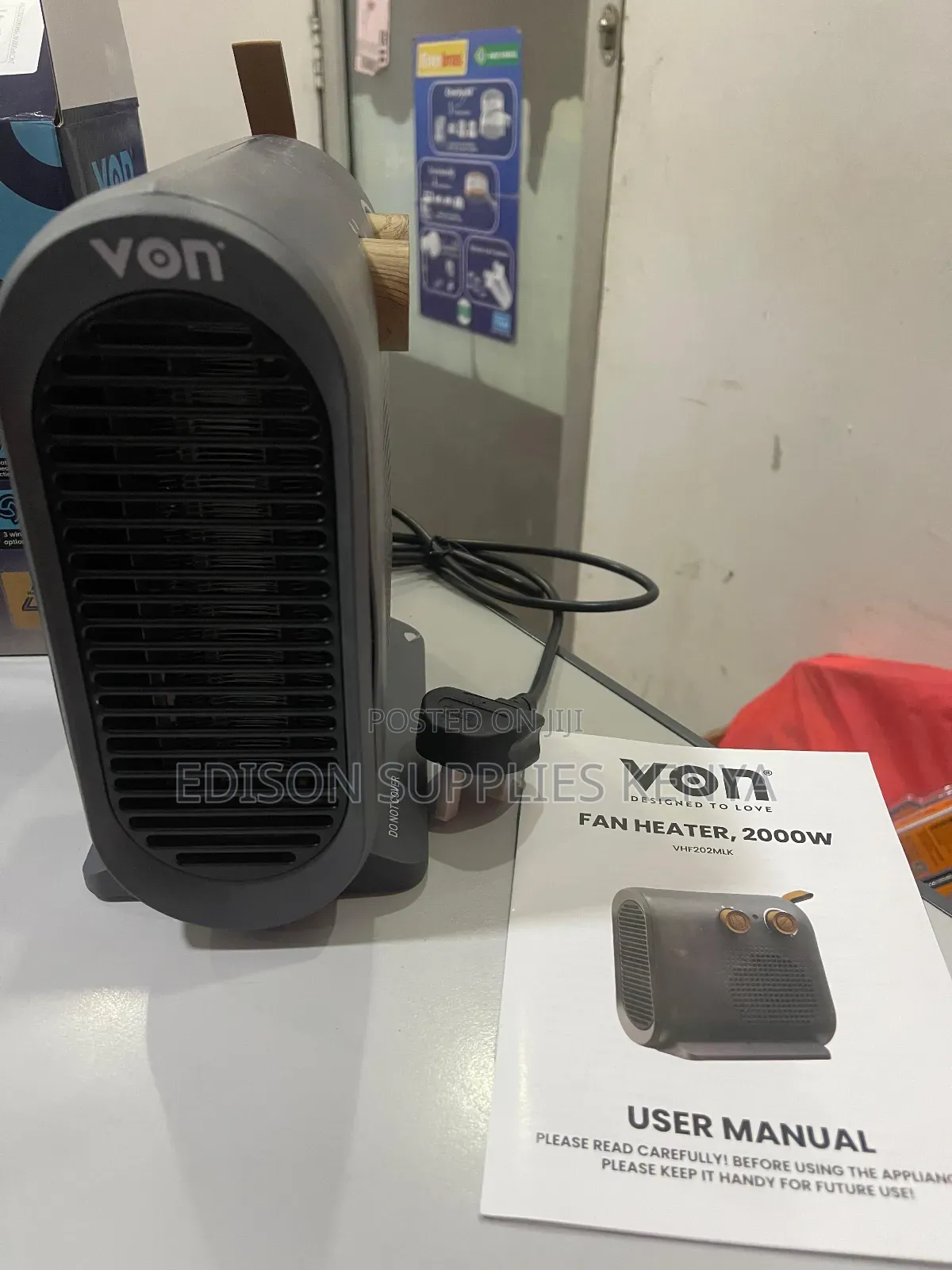 Fan Room Heater Von Hotpoint 2000w Heaters Cold/Warm Air