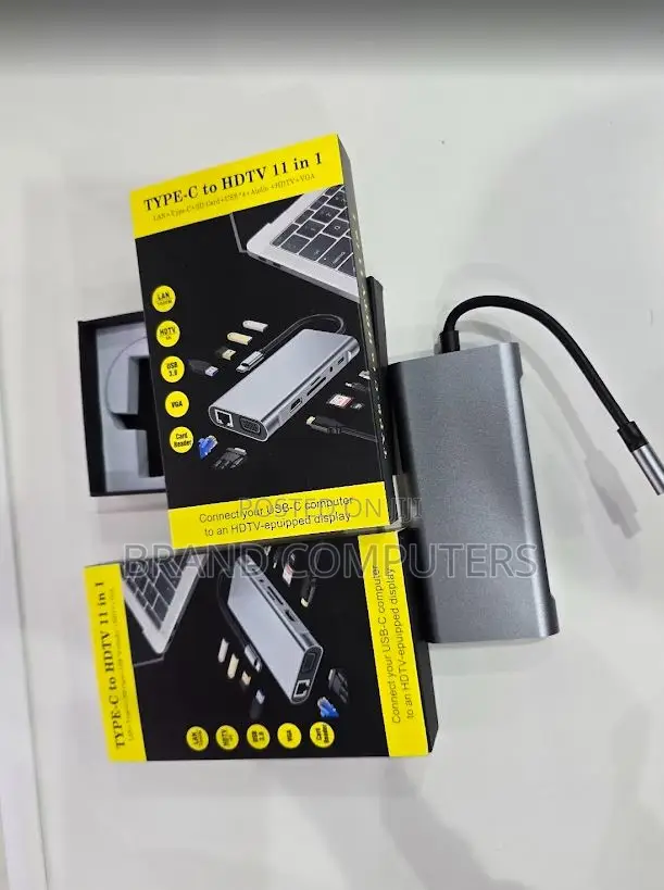 11 in 1 Usb C Hub Type C Adapter to Hdmi Vga Rj45