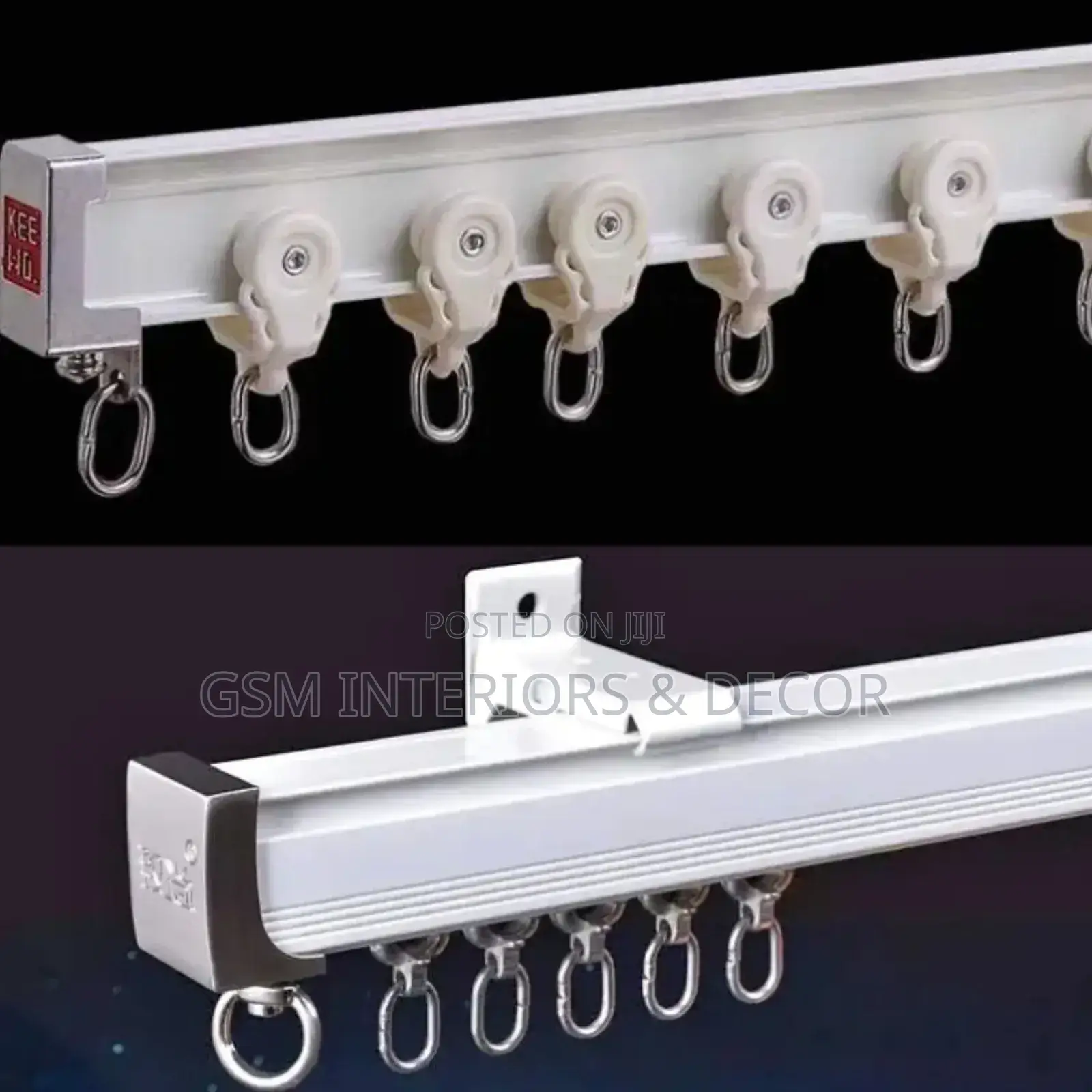 Metalic Runners for Bendable Curtain Rails Wholesale