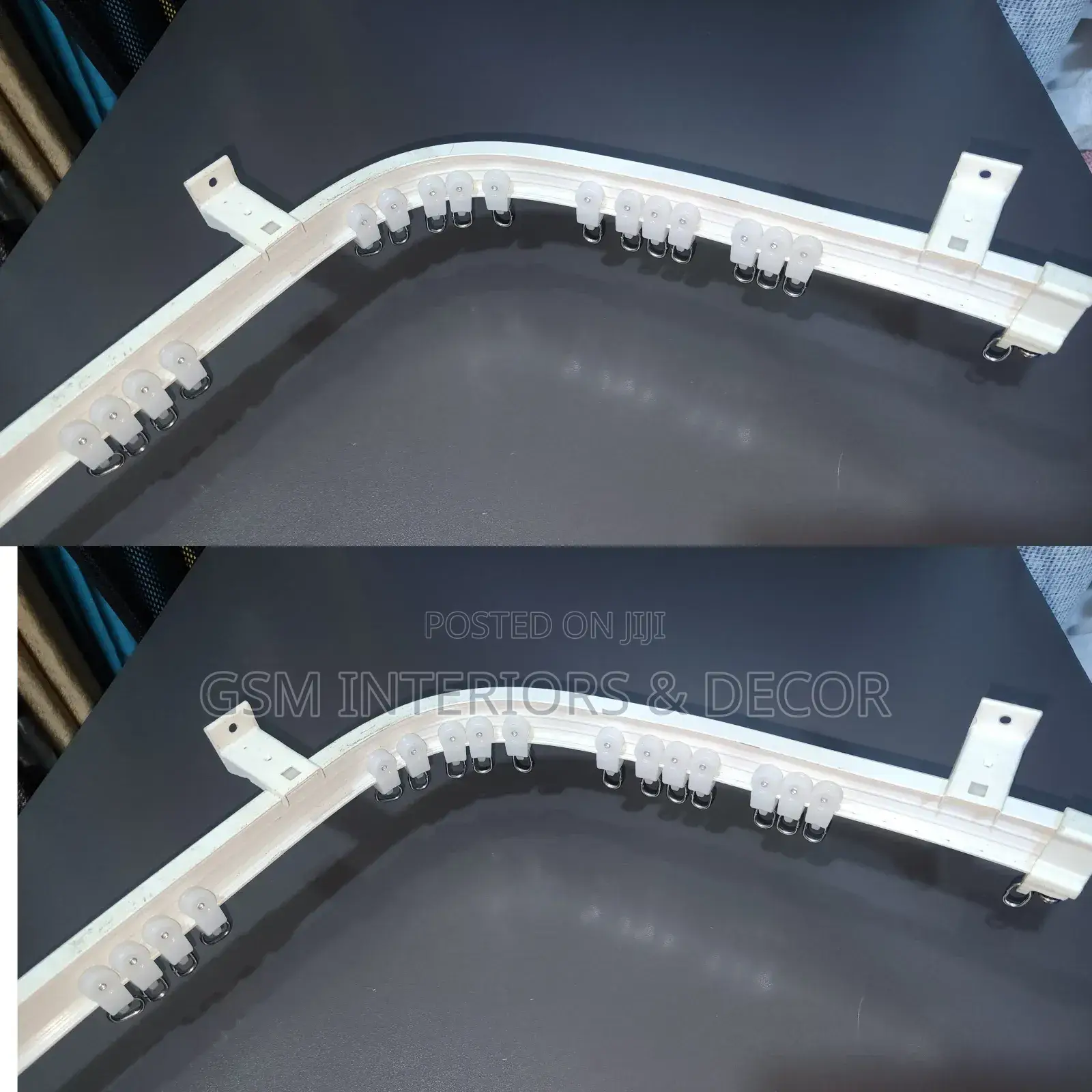 Bendable Curtain Rails With Runners and Cocks Slim